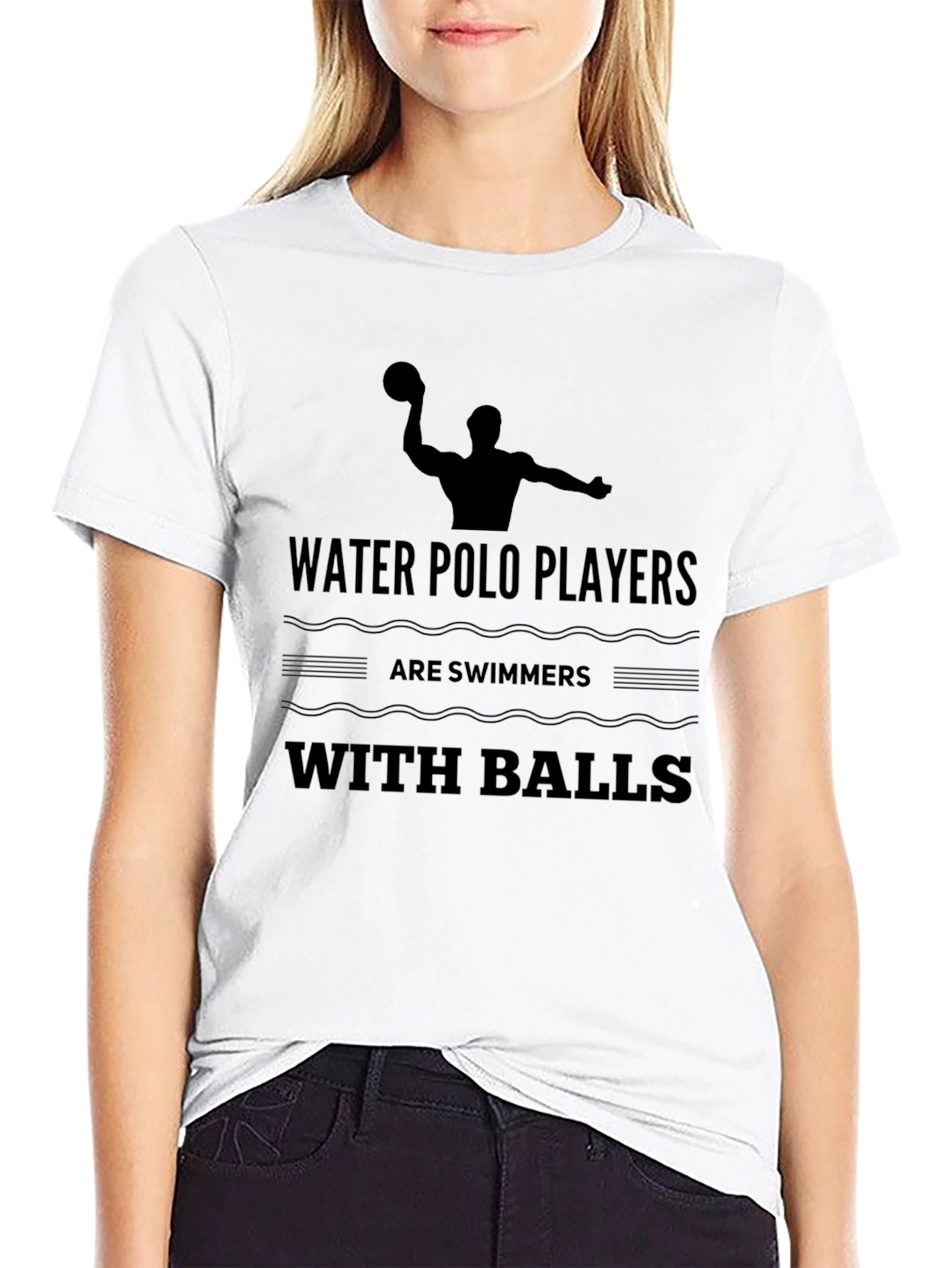 Water Polo Players T-Shirt - Funny Swimmer Tee