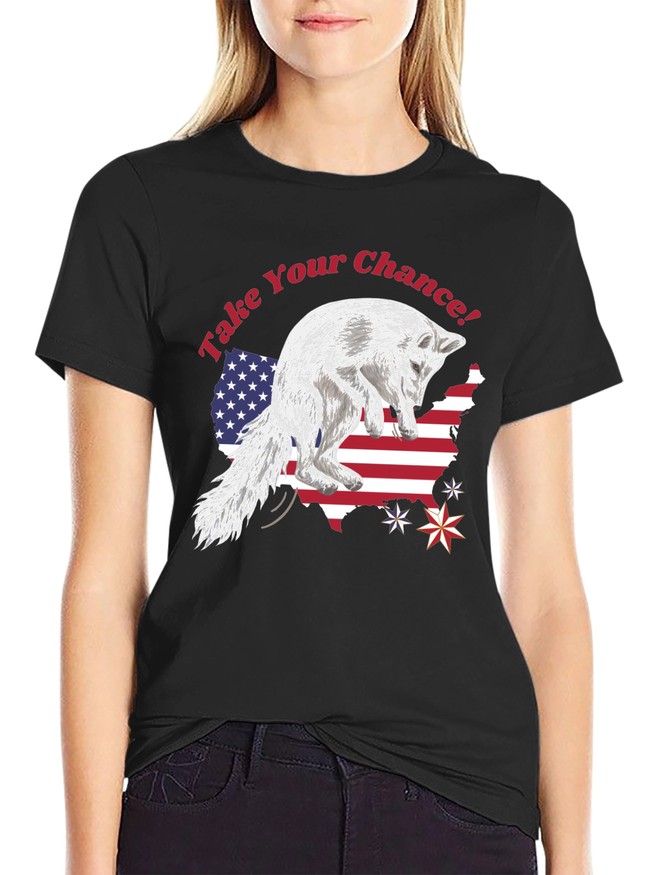 Take Your Chance Patriotic Fox T-Shirt