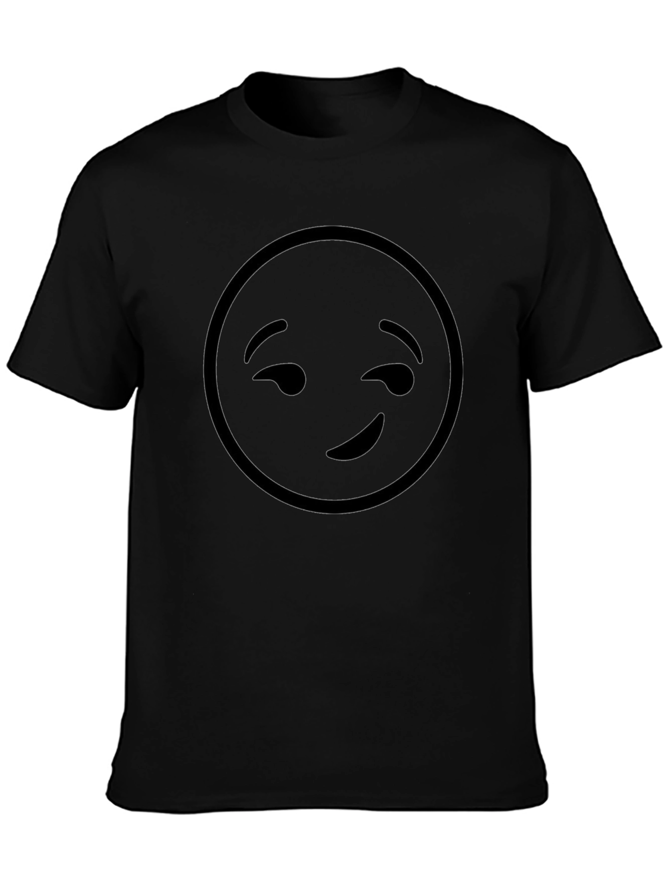 Winking Emoji Black T-Shirt