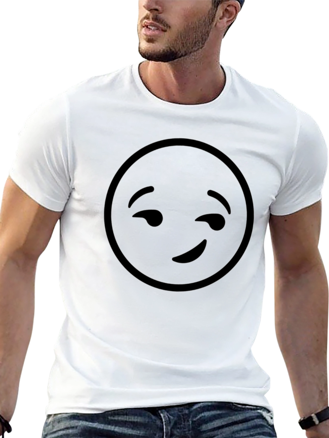 Winking Emoji Black T-Shirt