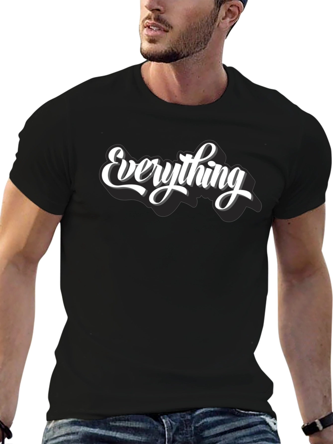 Everything T-Shirt - Black Crew Neck Tee