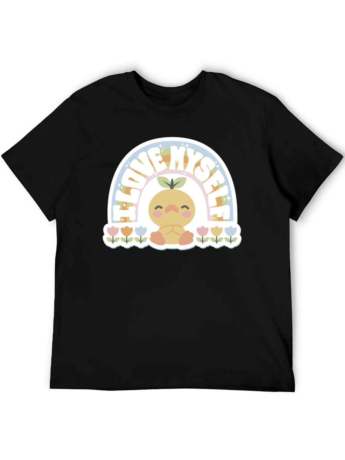 I Love Myself T-Shirt with Cute Rainbow Design