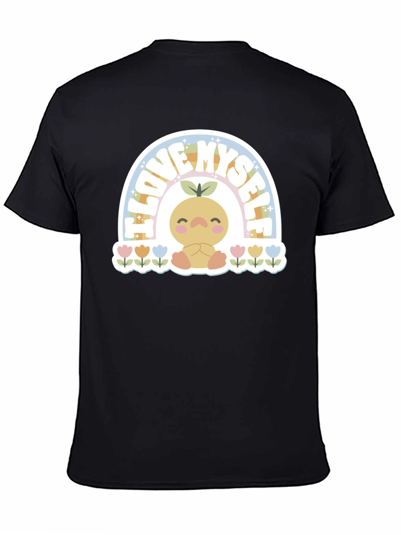 I Love Myself T-Shirt with Cute Rainbow Design