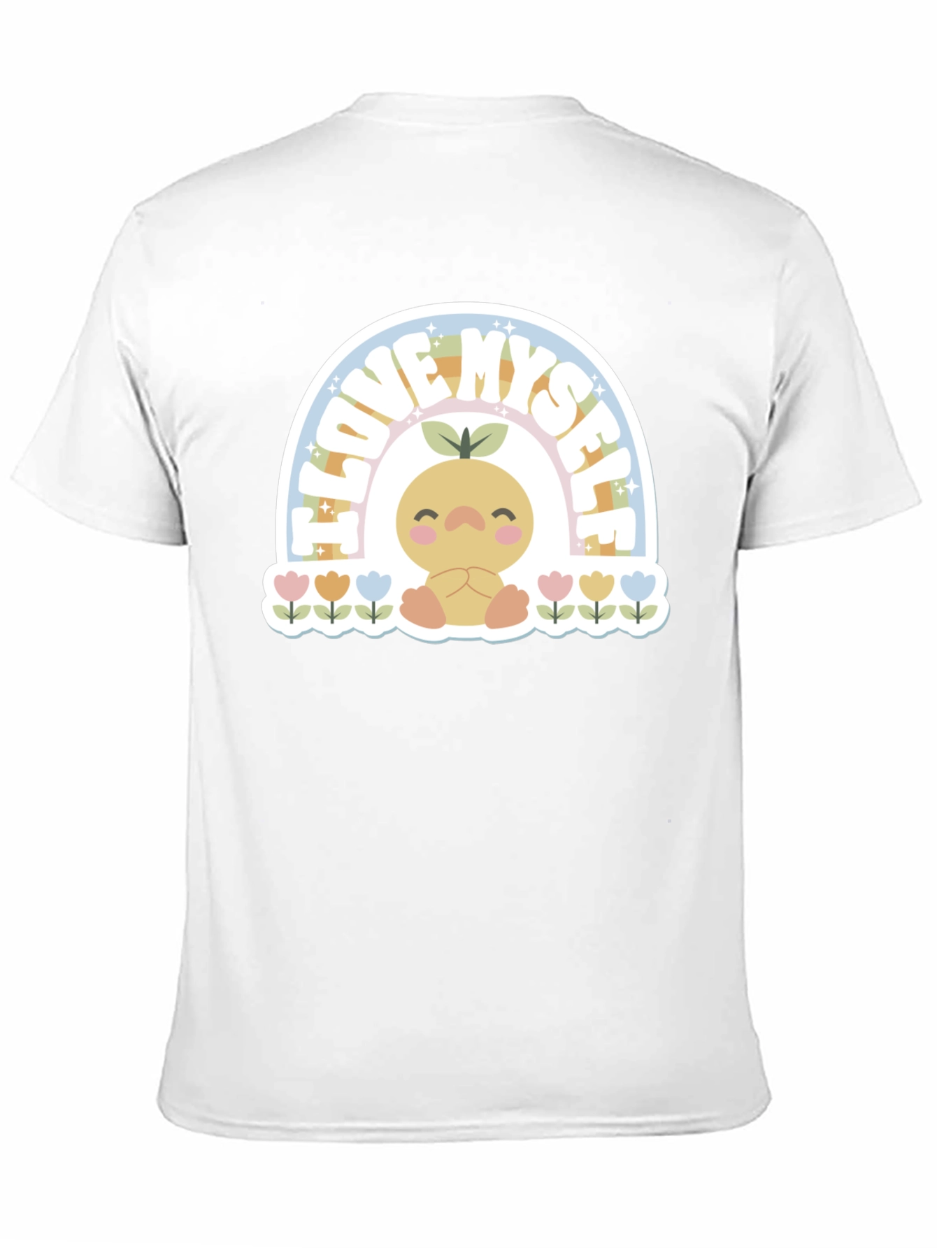 I Love Myself T-Shirt with Cute Rainbow Design