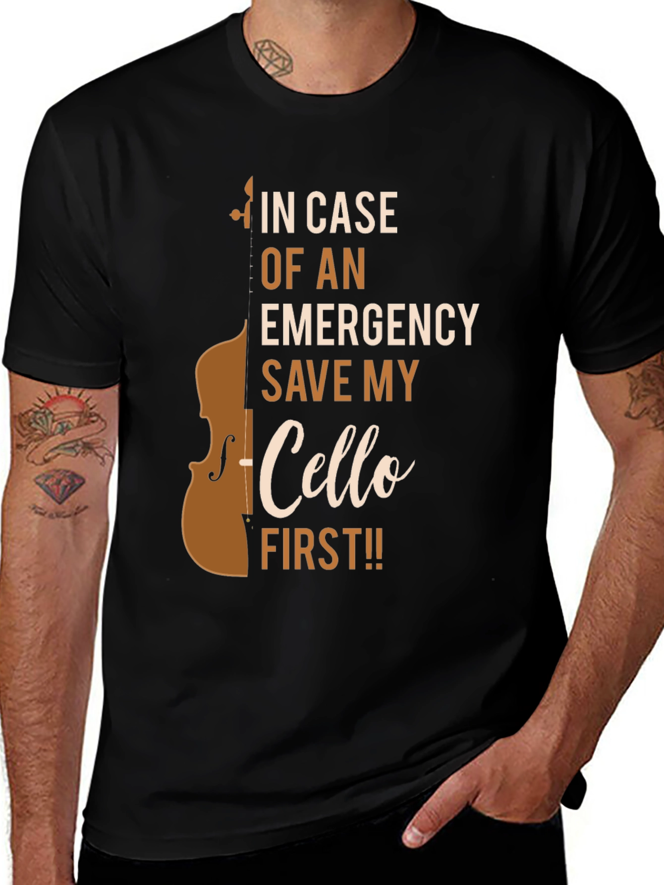 Cello Emergency T-Shirt - Save My Cello First!