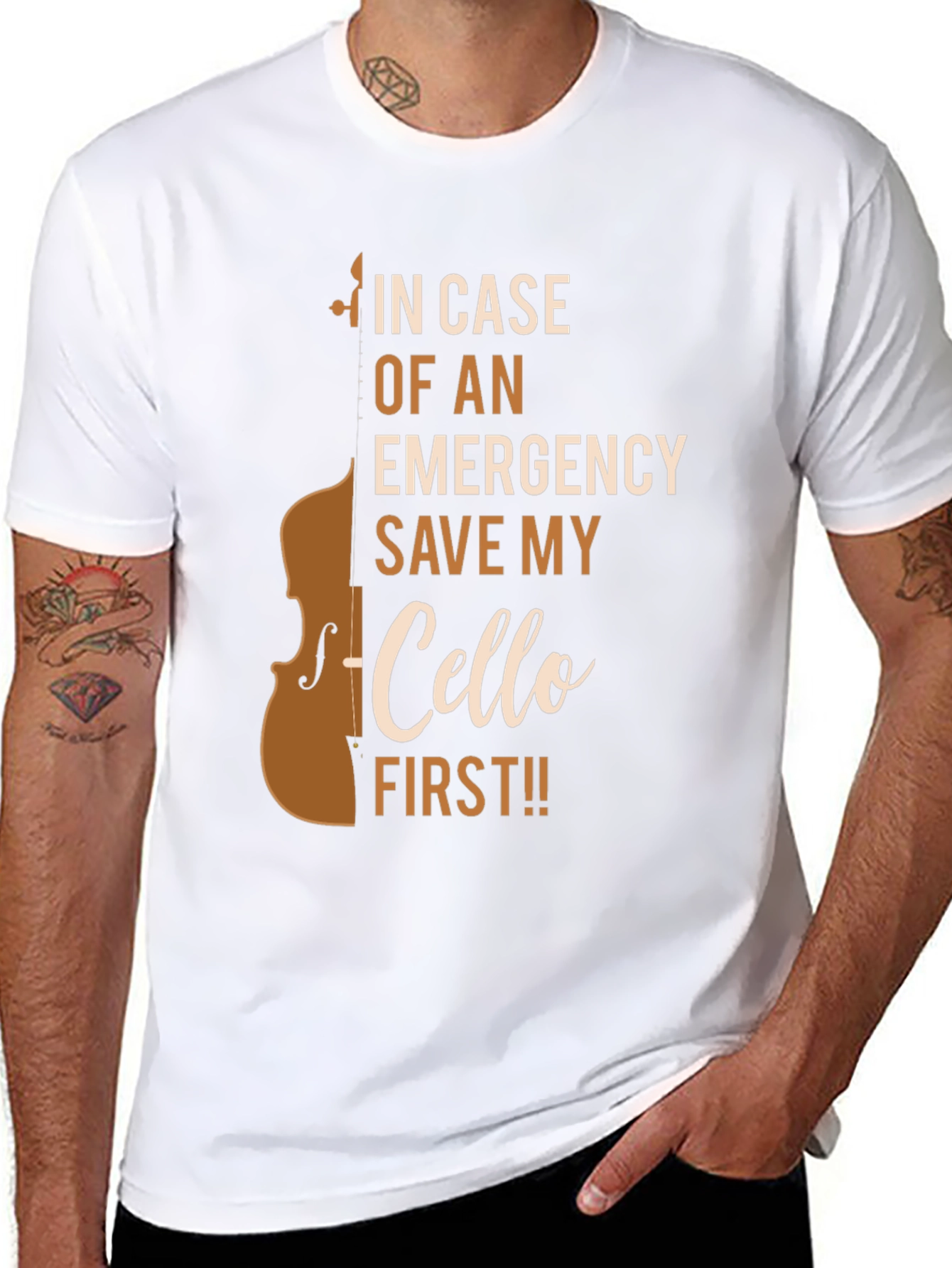 Cello Emergency T-Shirt - Save My Cello First!