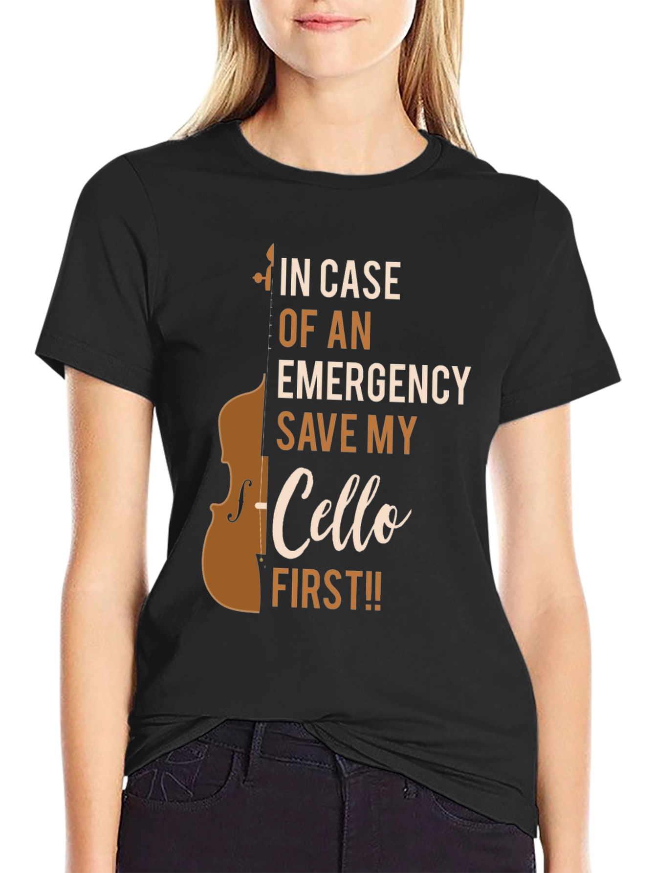 Cello Emergency T-Shirt - Save My Cello First!