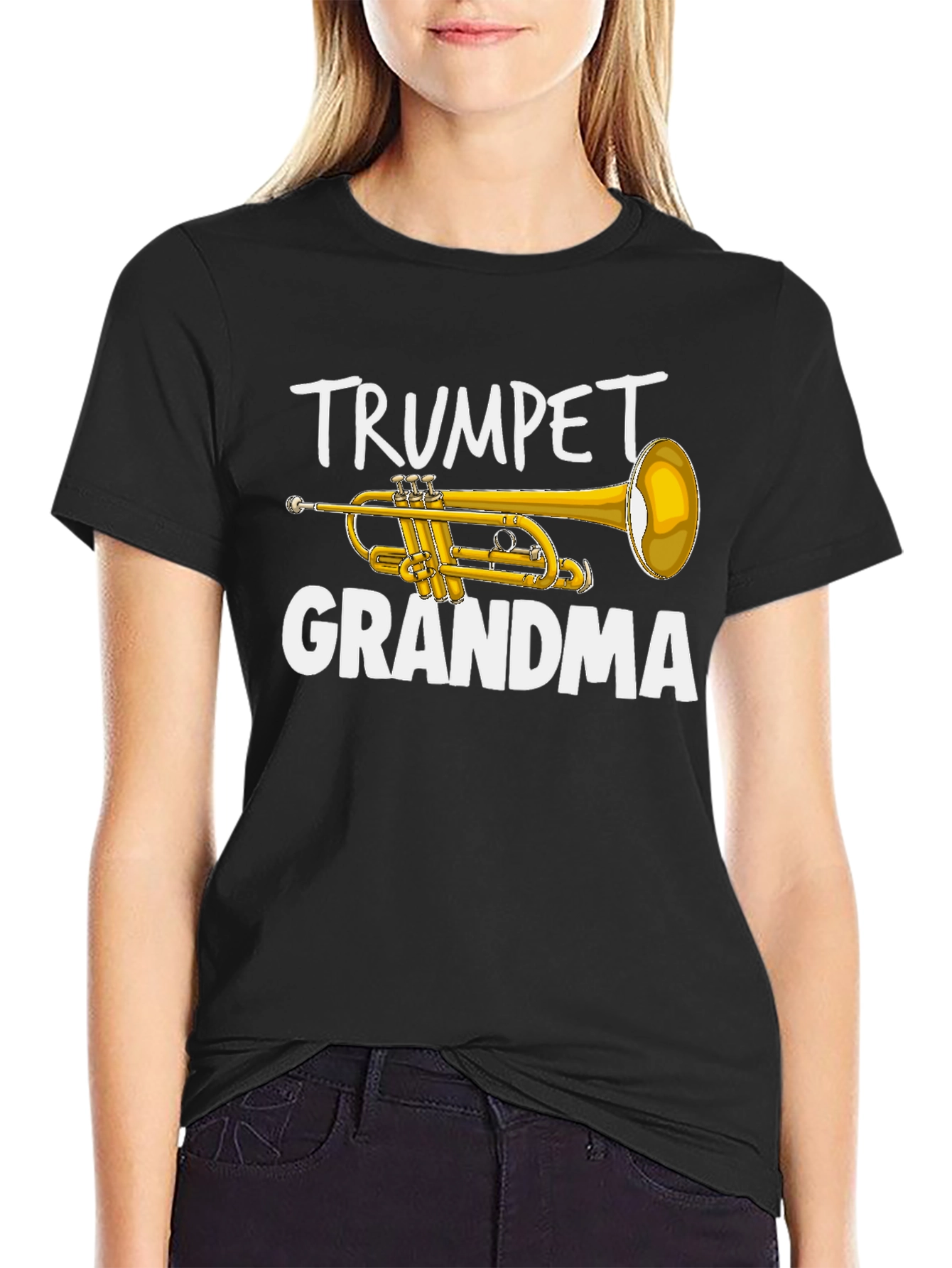 Trumpet Grandma T-Shirt - Musician Grandparent Tee