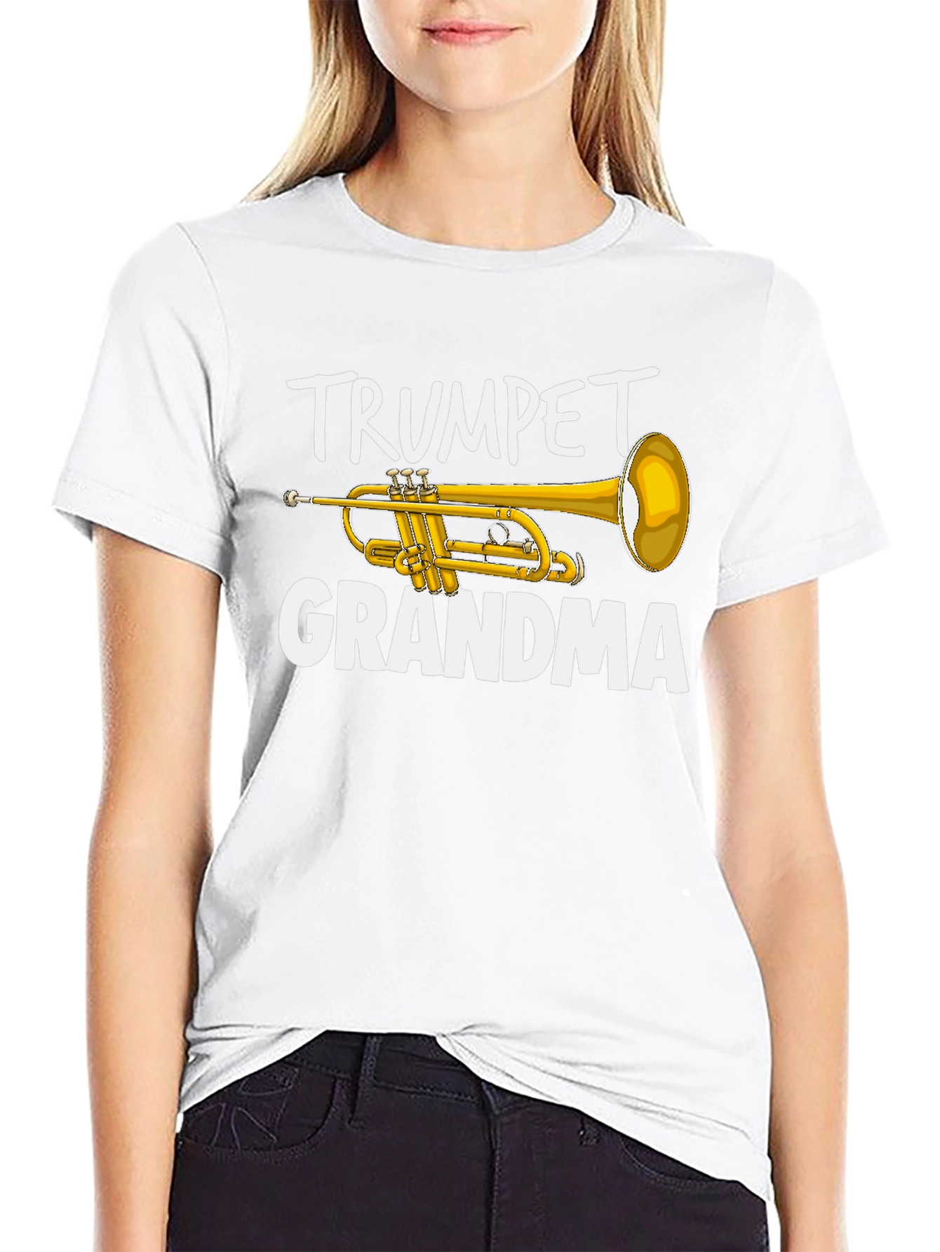 Trumpet Grandma T-Shirt - Musician Grandparent Tee