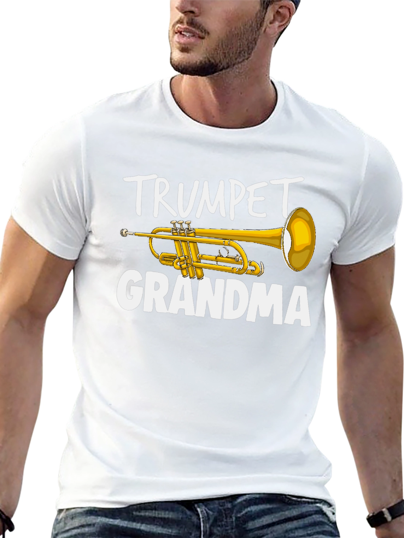 Trumpet Grandma T-Shirt - Musician Grandparent Tee