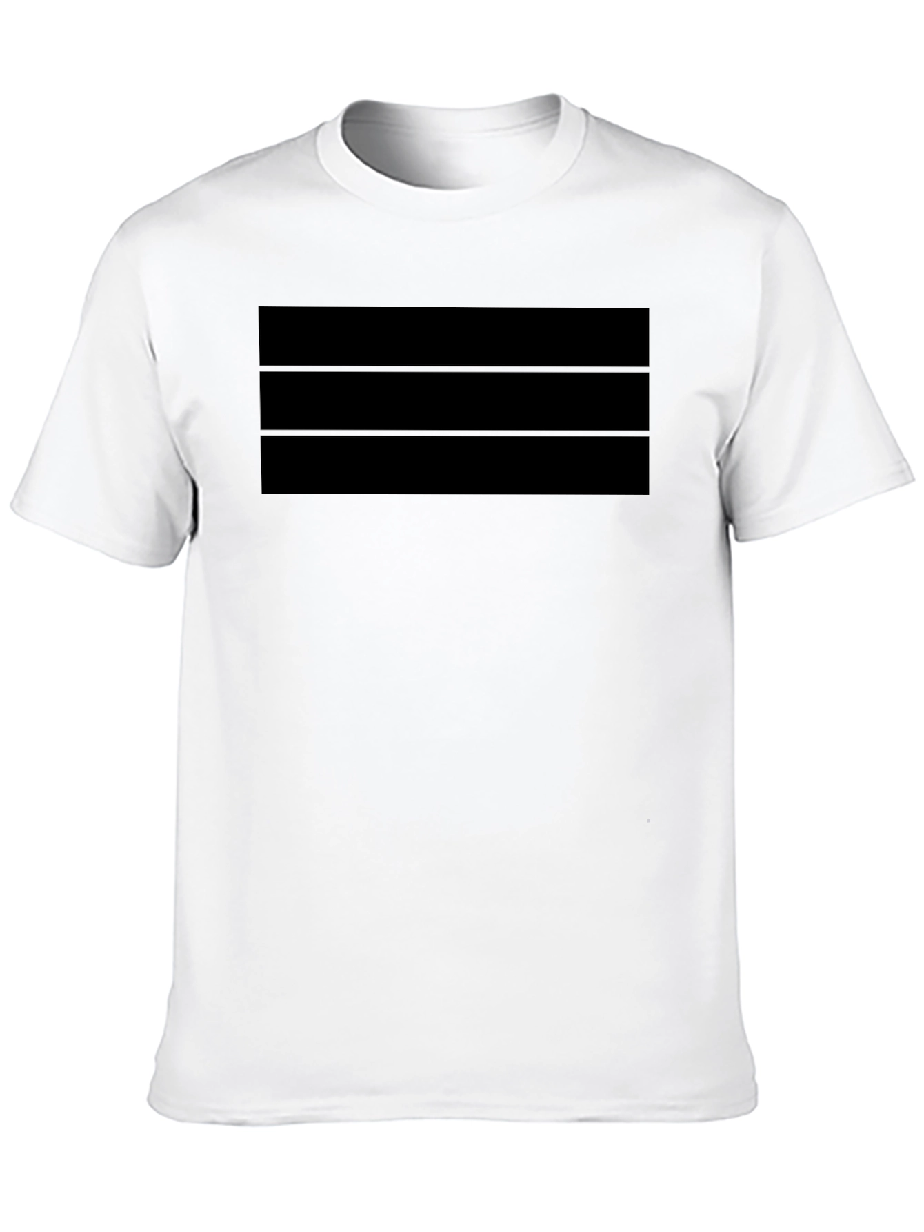 Solid Black Crew Neck T-Shirt