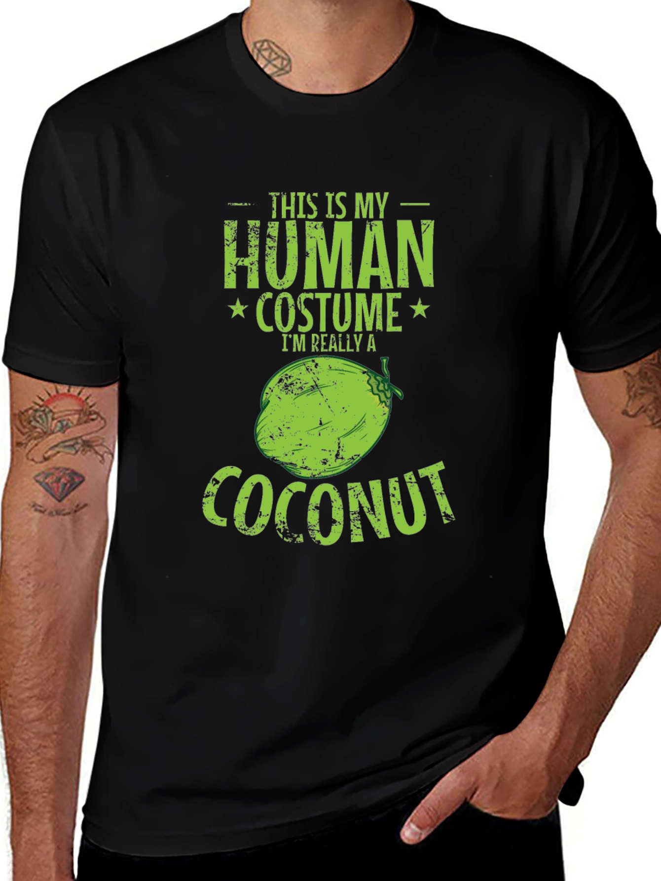 Human Costume Coconut Graphic Tee