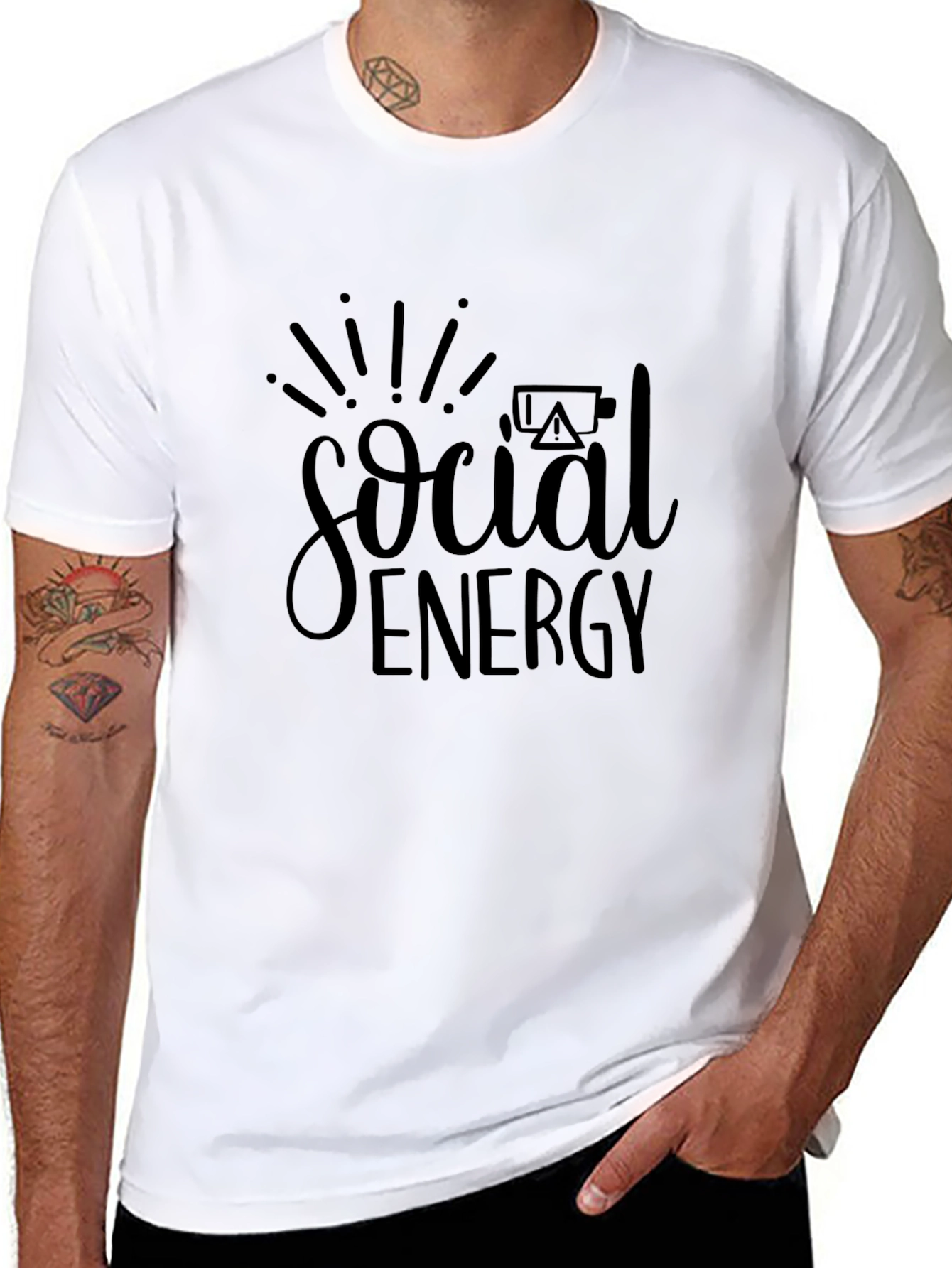 Social Energy Black T-Shirt