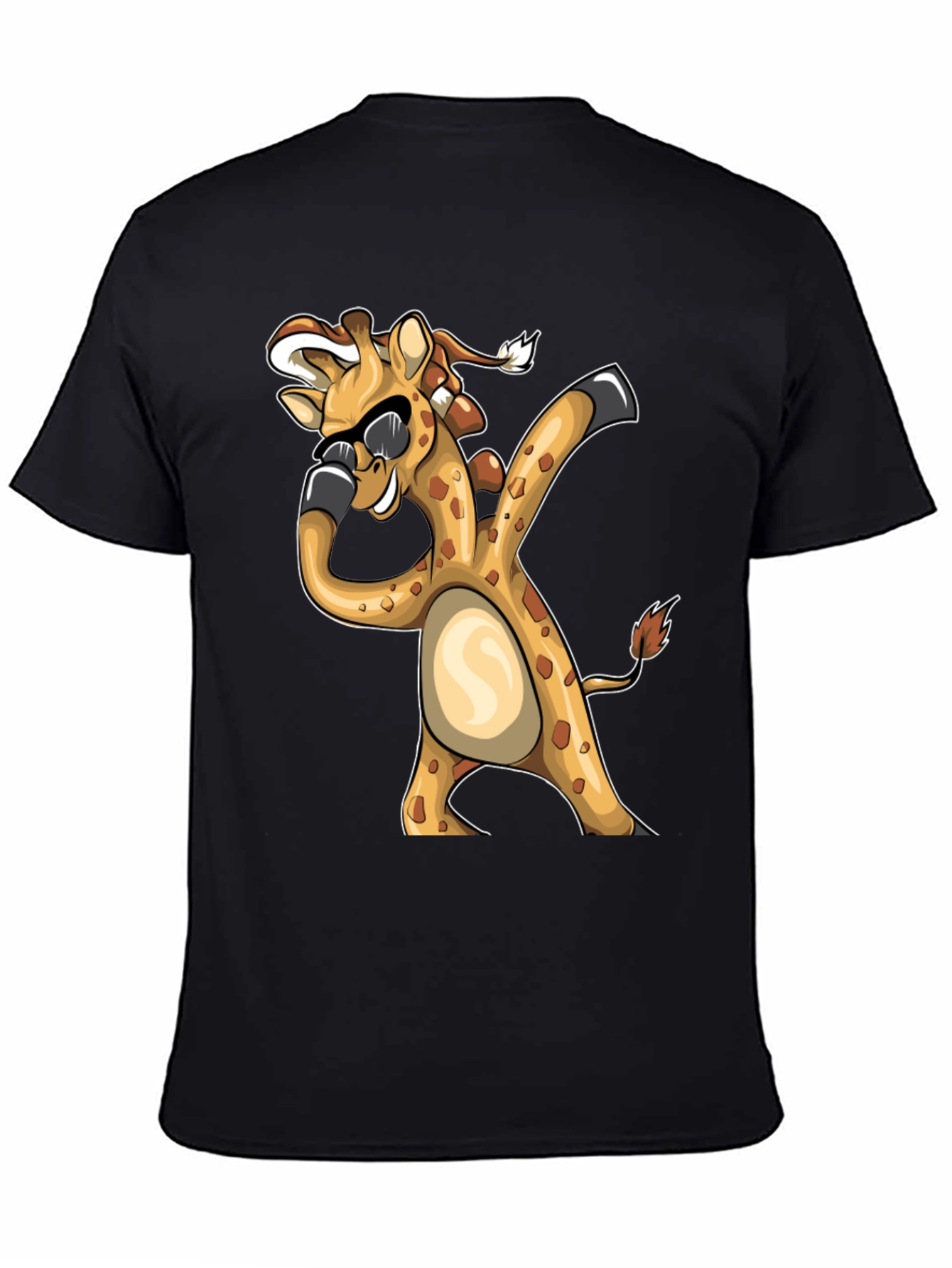 Dabbing Giraffe Graphic Tee - Funny Animal T-Shirt