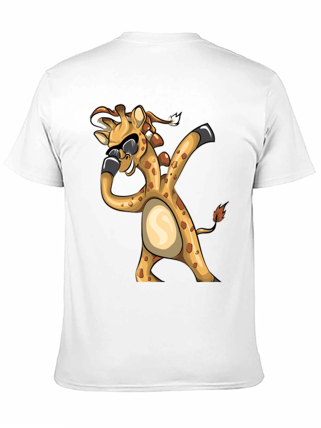 Dabbing Giraffe Graphic Tee - Funny Animal T-Shirt