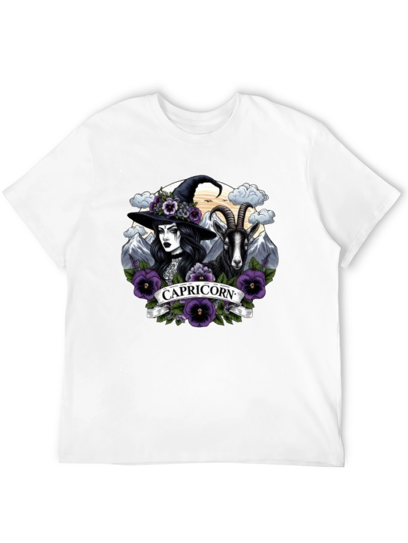 Capricorn Witch & Goat T-Shirt