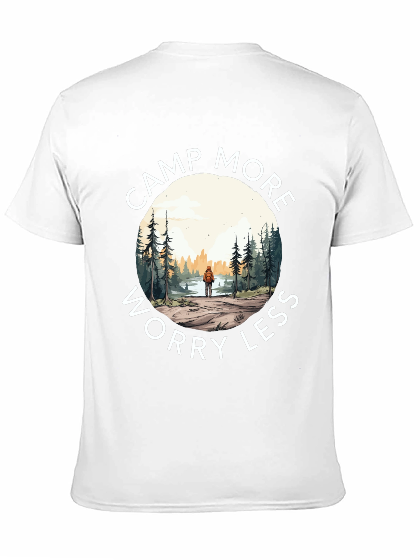 Camp More Worry Less Graphic T-Shirt