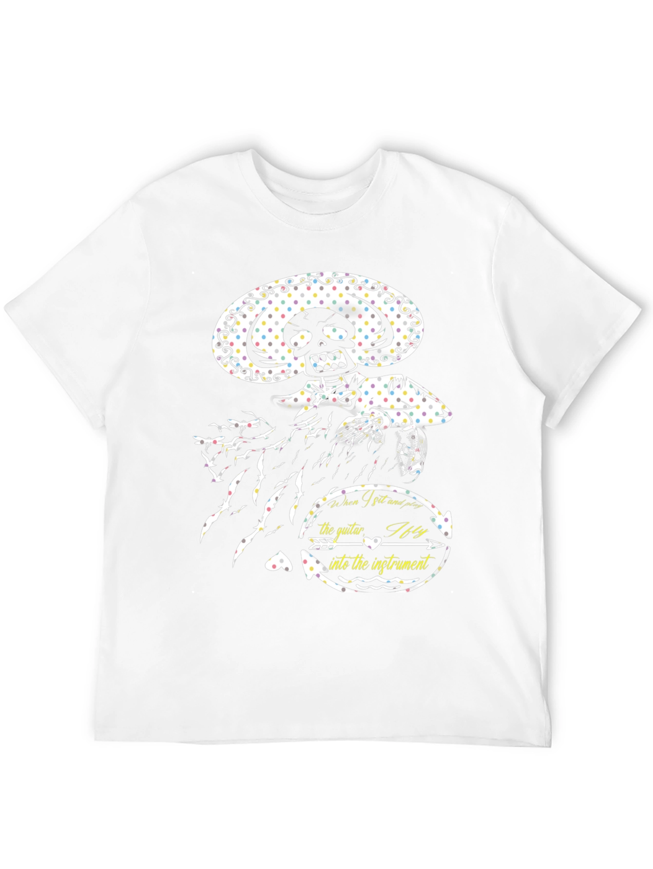 Skeleton Mariachi Graphic T-Shirt - Unique Design