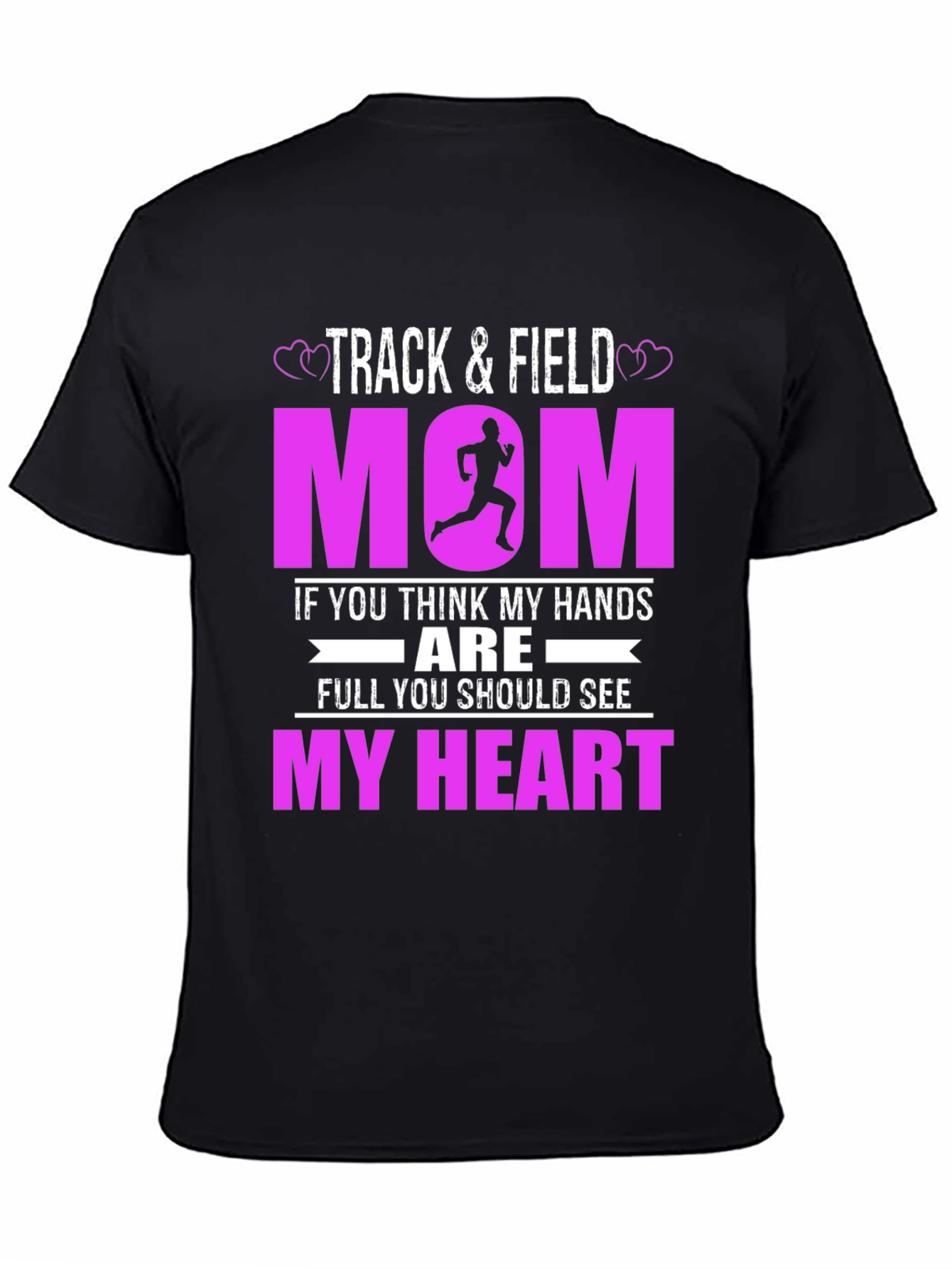 Track and Field Mom Graphic T-Shirt
