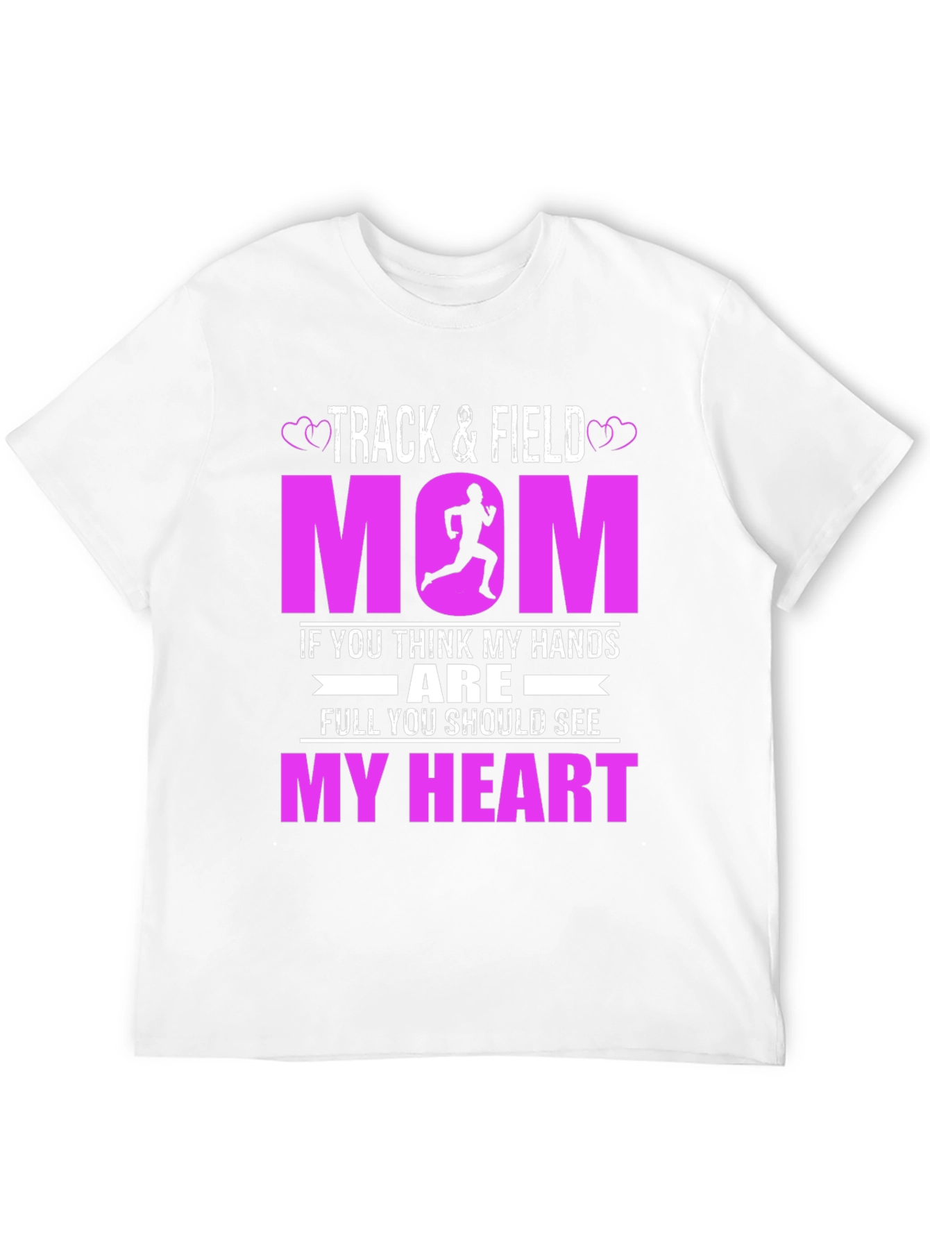 Track and Field Mom Graphic T-Shirt