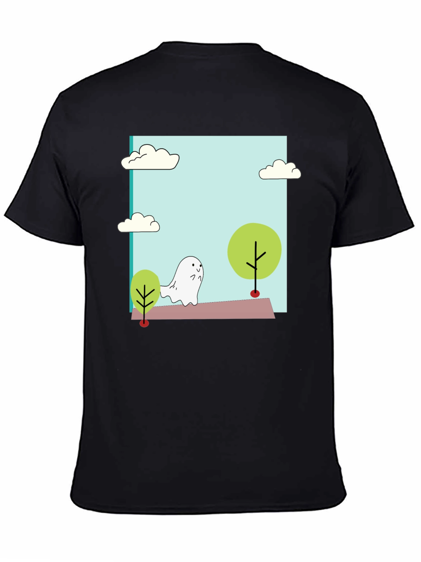 Cute Cartoon Ghost T-Shirt