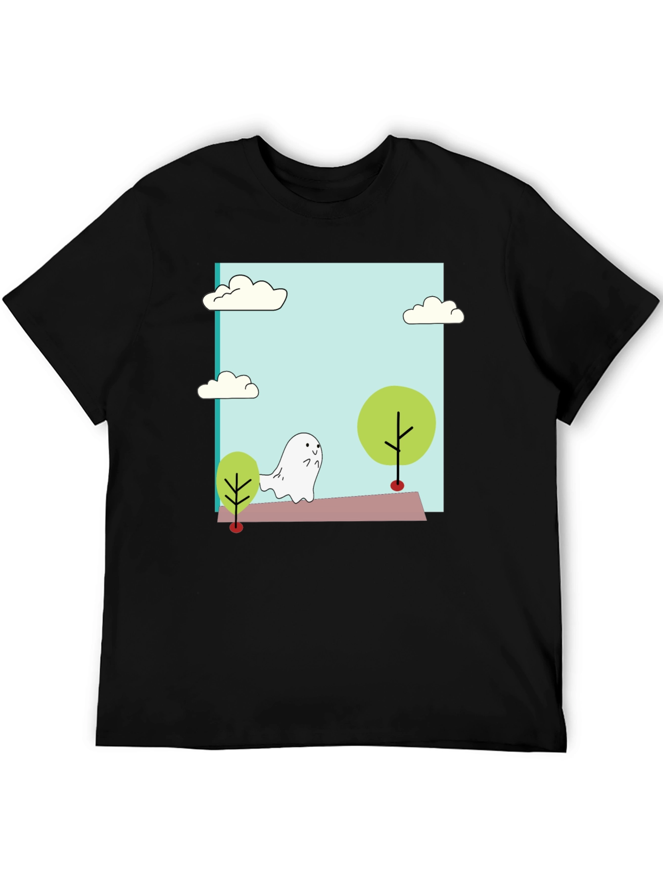 Cute Cartoon Ghost T-Shirt