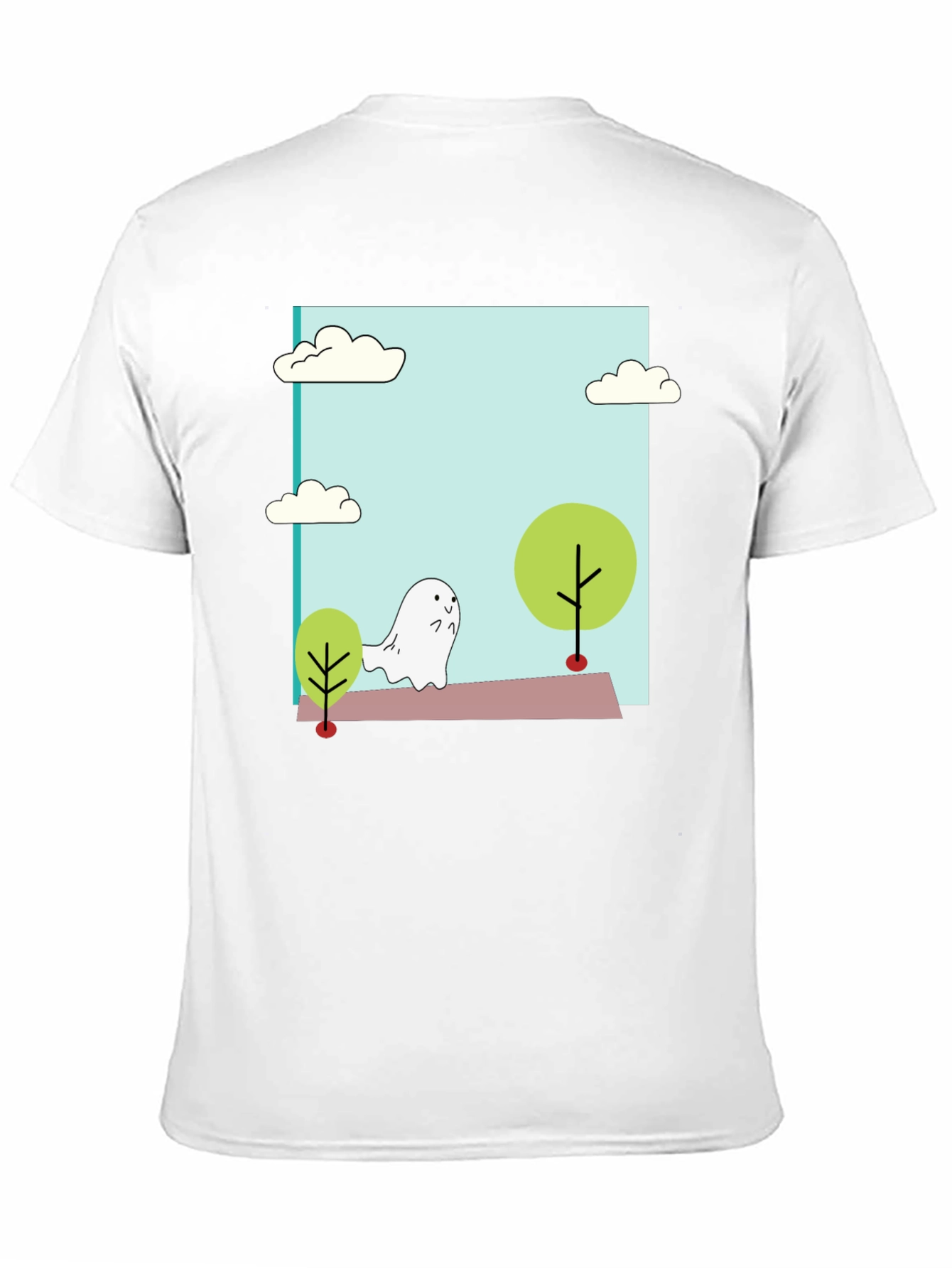 Cute Cartoon Ghost T-Shirt