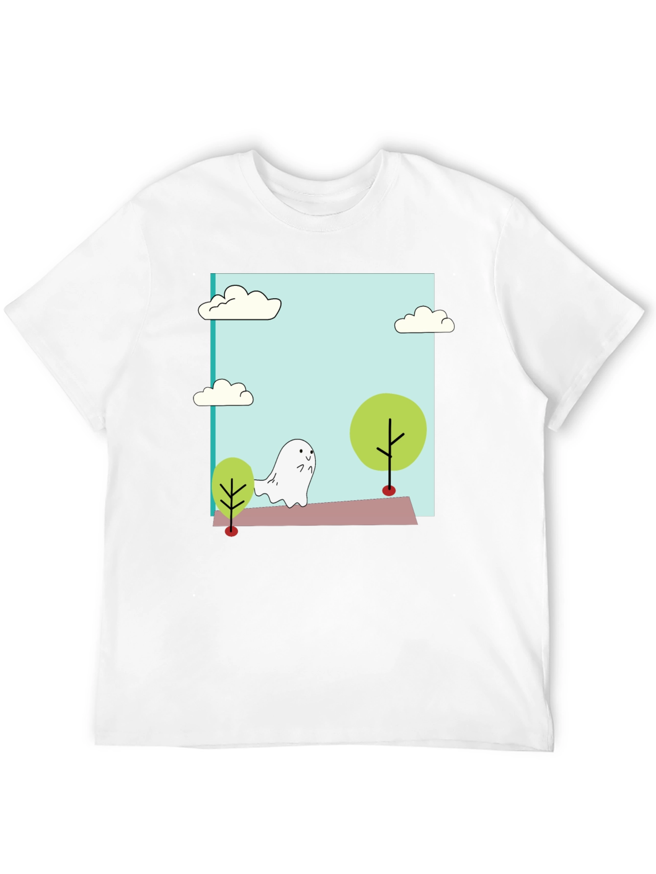 Cute Cartoon Ghost T-Shirt