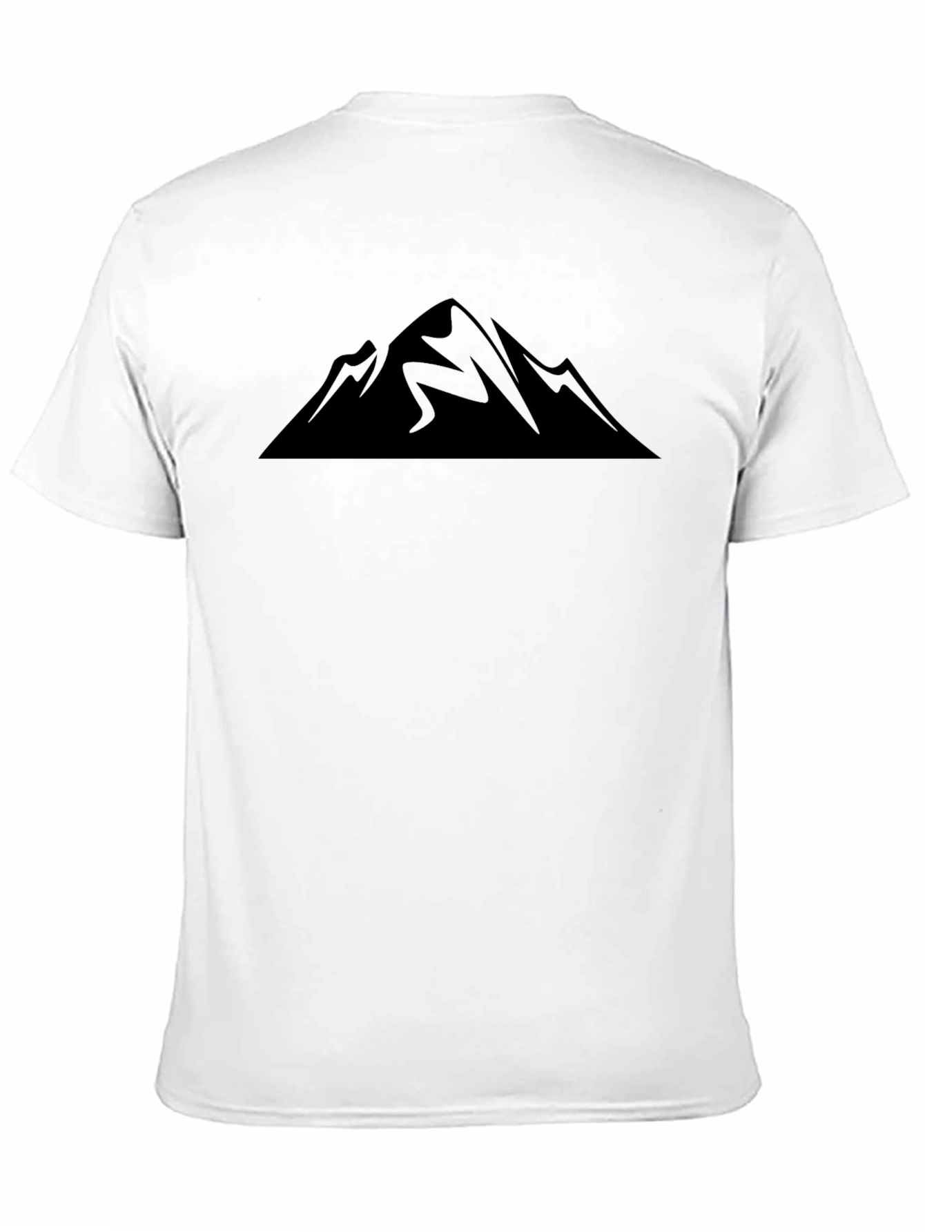 Mountain Silhouette Graphic Tee - Black Casual Shirt