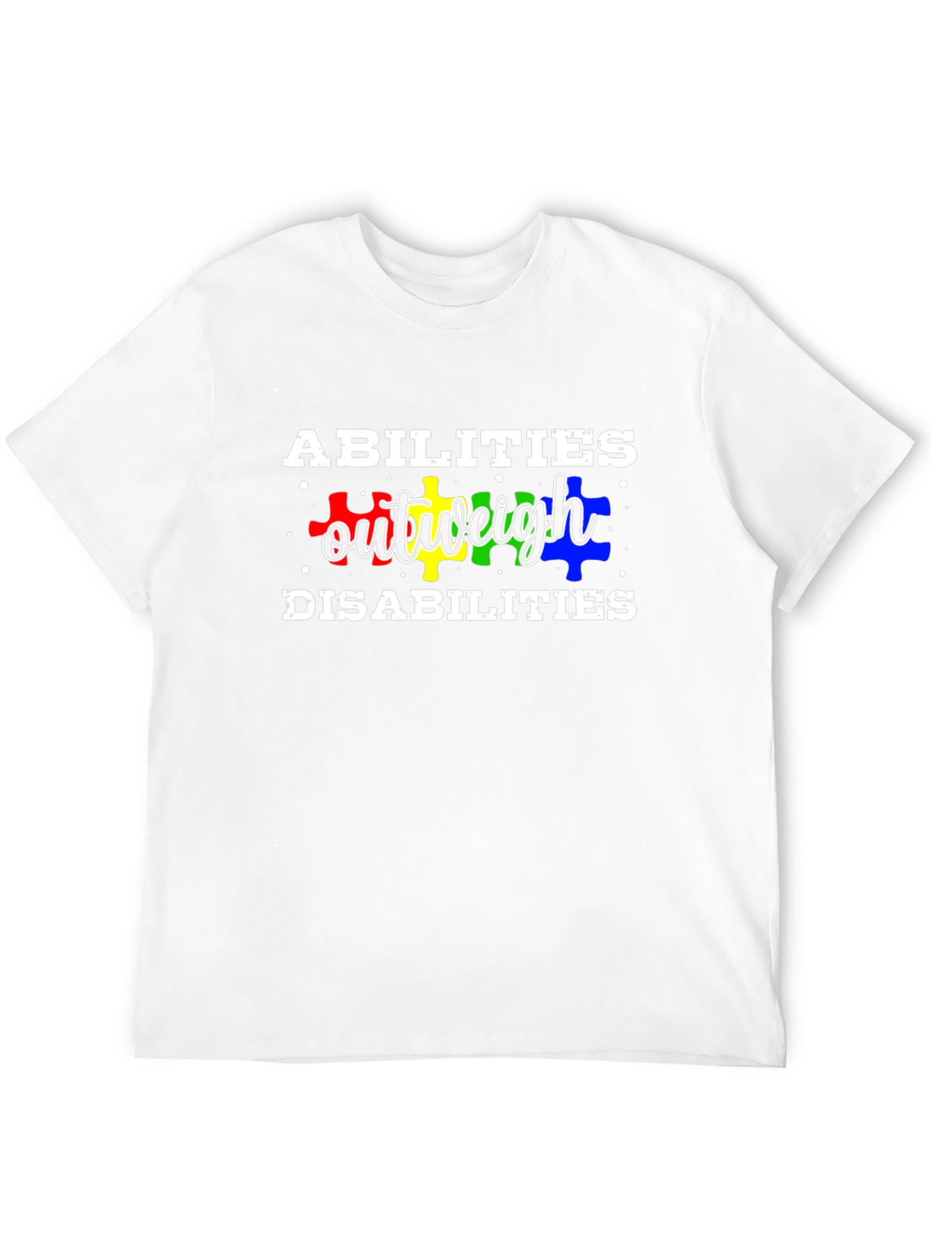 Abilities Outweigh Disabilities T-Shirt Autism Awareness Tee