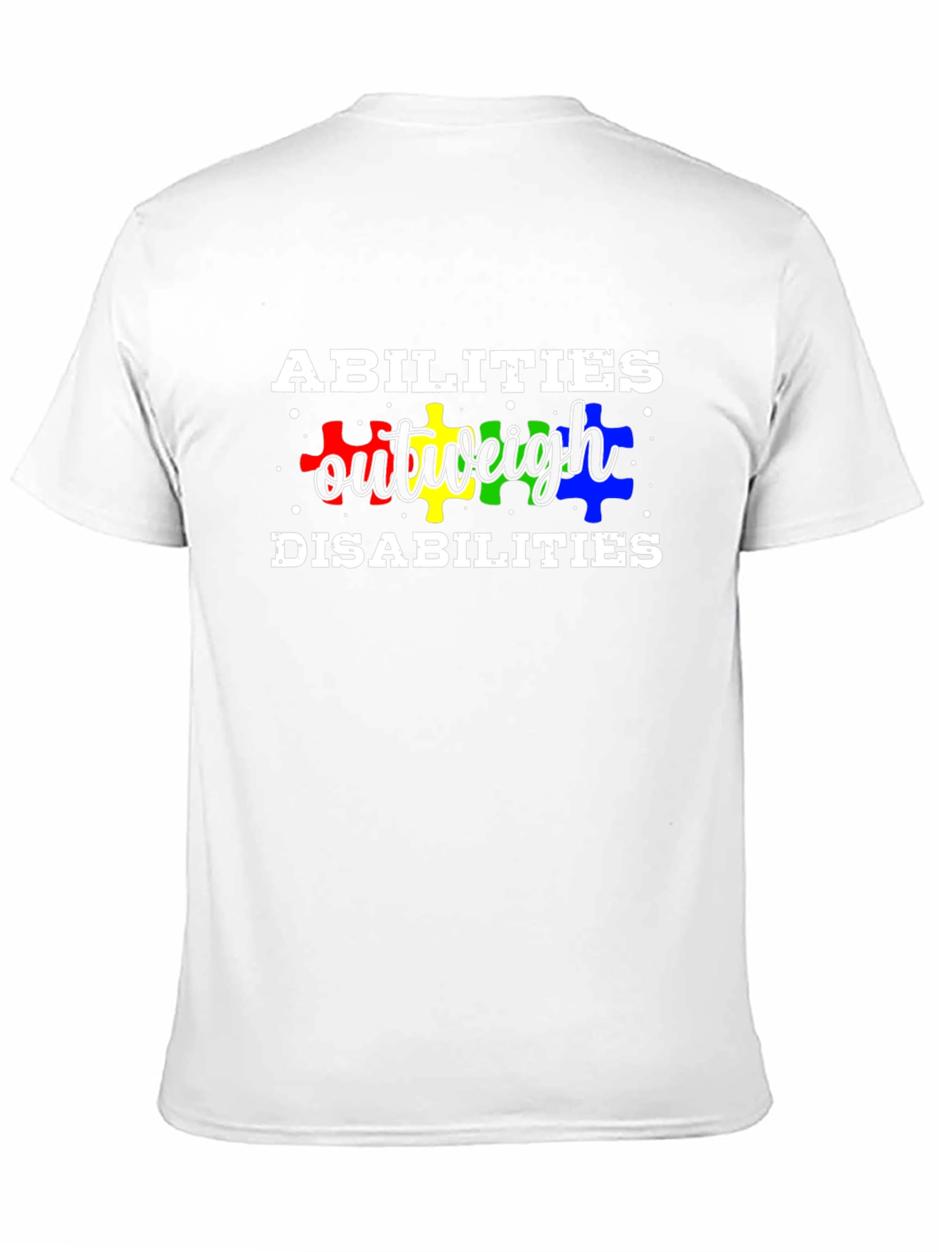 Abilities Outweigh Disabilities T-Shirt Autism Awareness Tee
