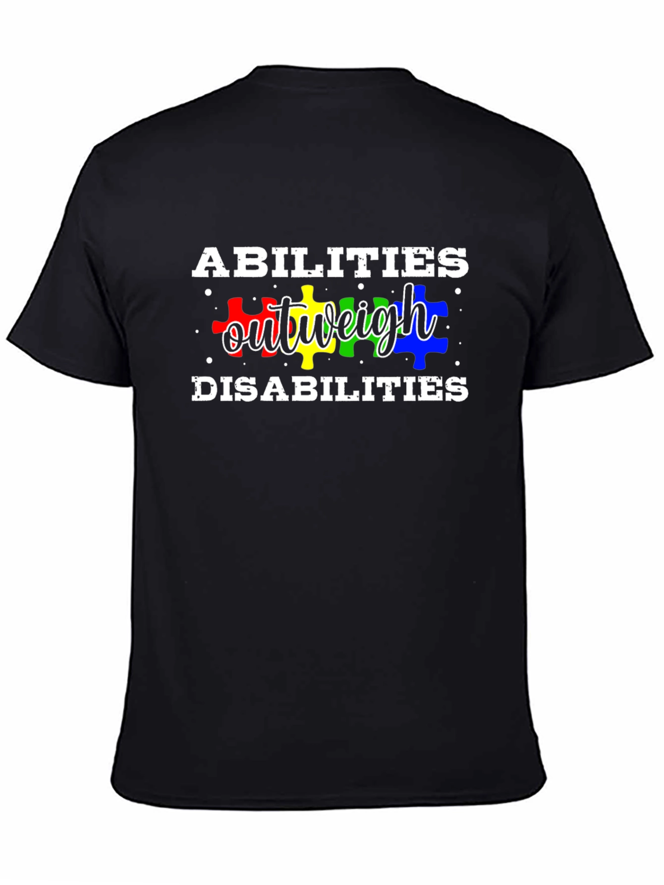 Abilities Outweigh Disabilities T-Shirt Autism Awareness Tee
