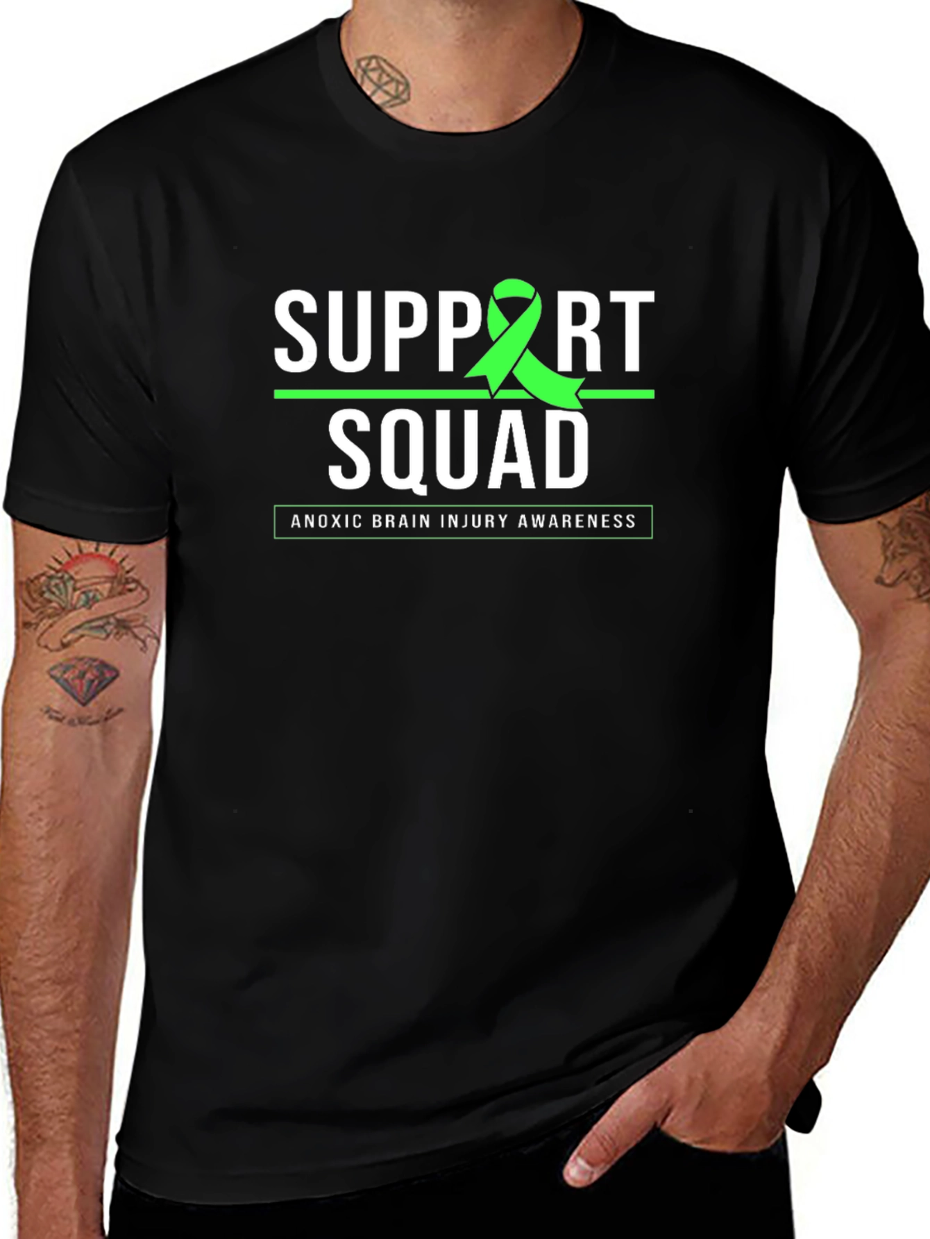 Anoxic Brain Injury Awareness Support Squad T-Shirt