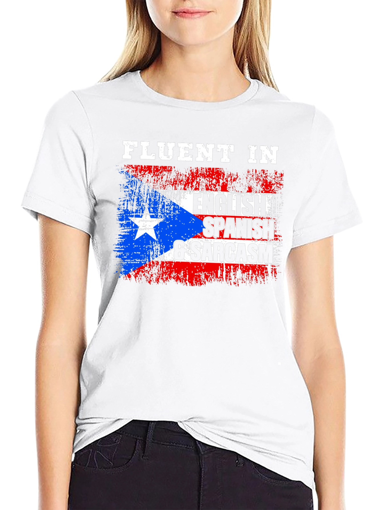 Fluent in English Spanish & Sarcasm T-Shirt