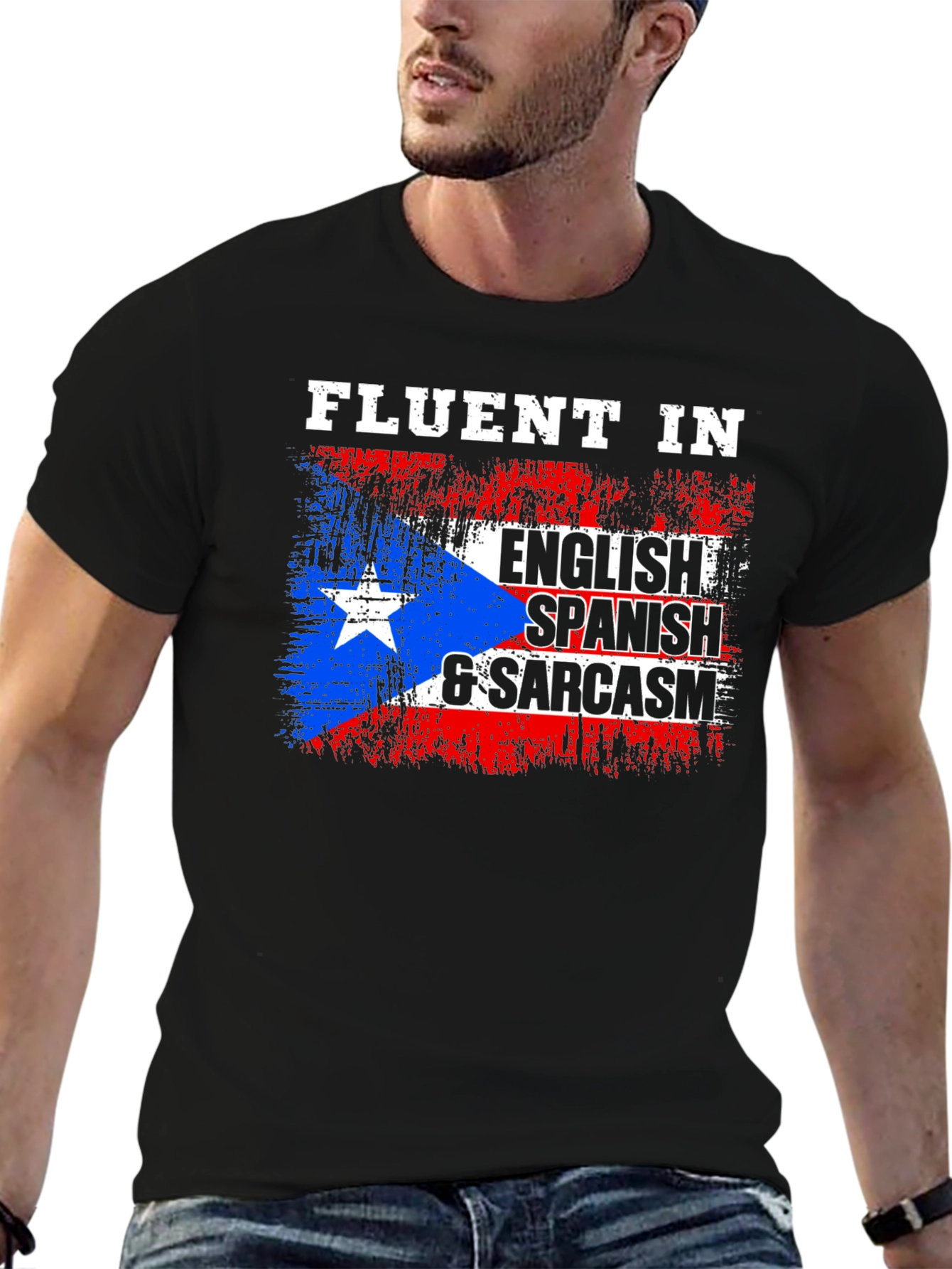 Fluent in English Spanish & Sarcasm T-Shirt