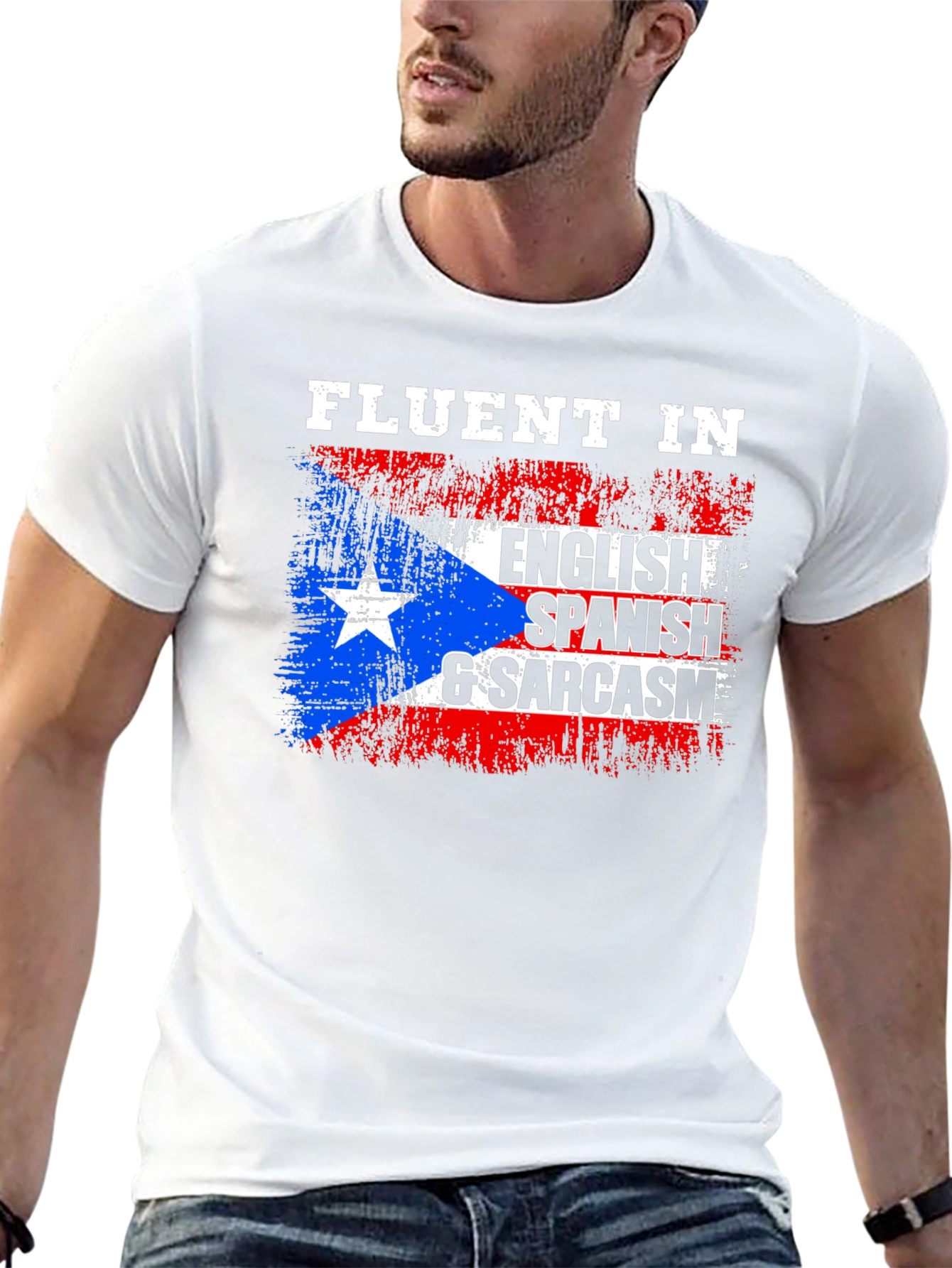 Fluent in English Spanish & Sarcasm T-Shirt