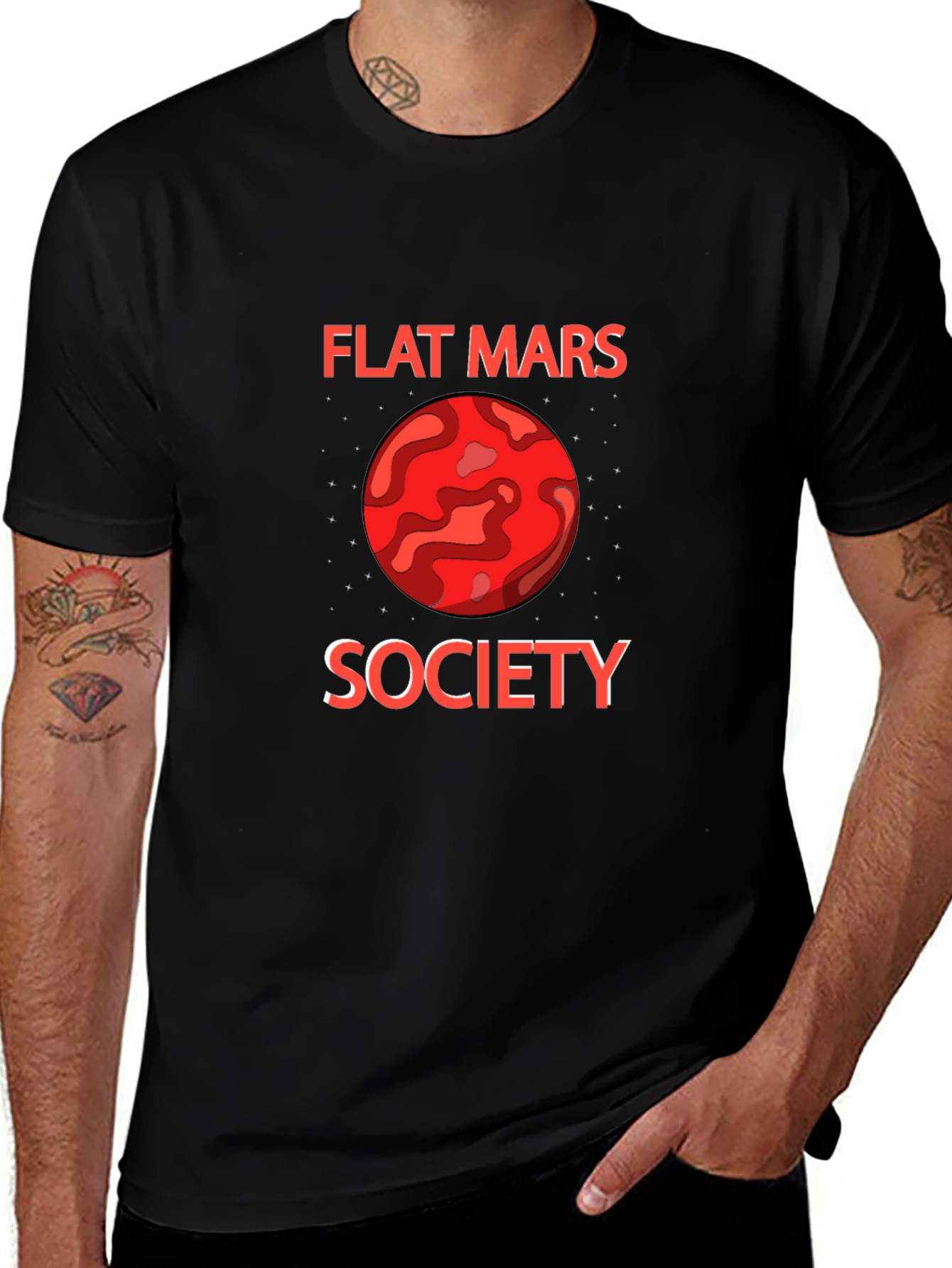Flat Mars Society Graphic Tee