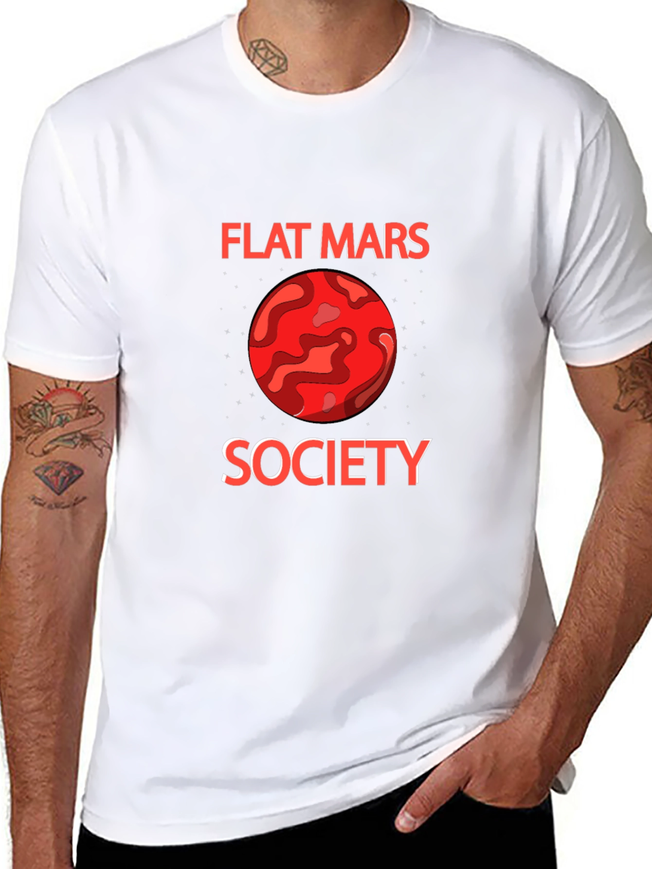 Flat Mars Society Graphic Tee