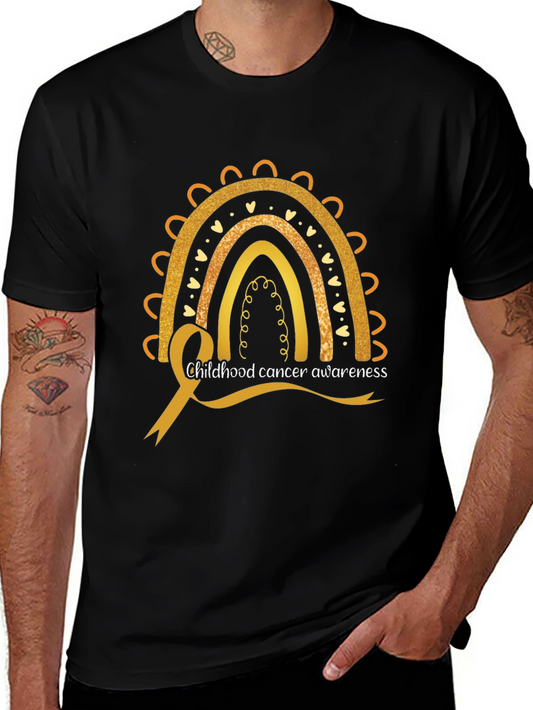 Childhood Cancer Awareness Rainbow Tee