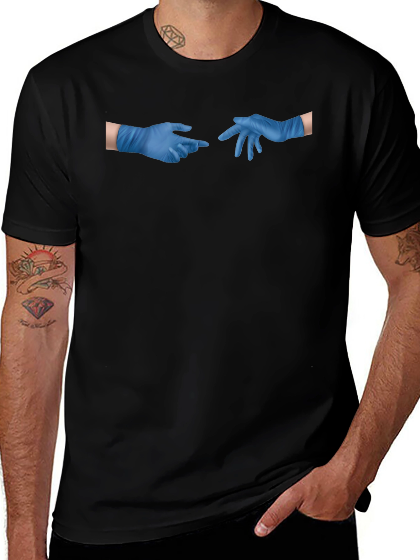 Creation of Adam Pandemic Black T-Shirt
