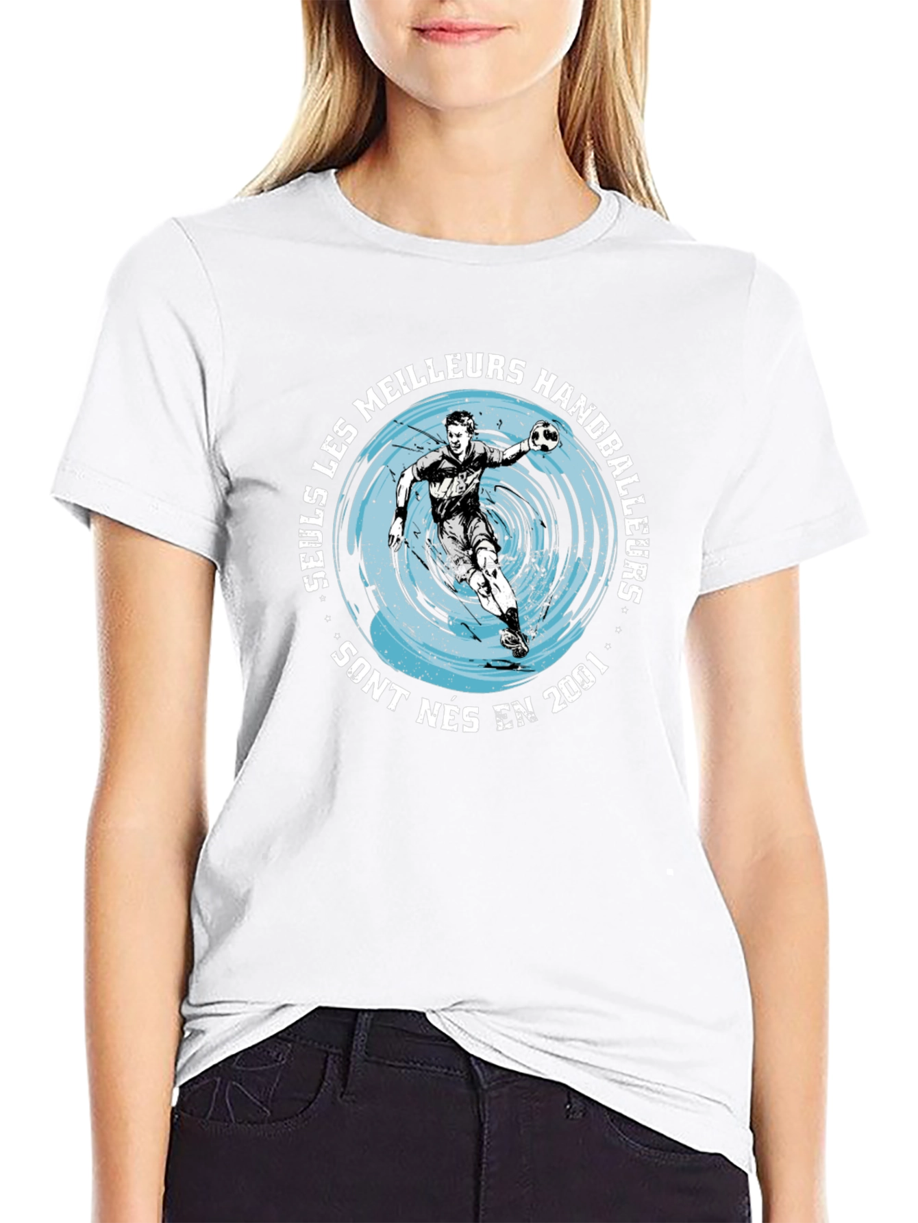 Handball Player Graphic T-Shirt - Born in 2001