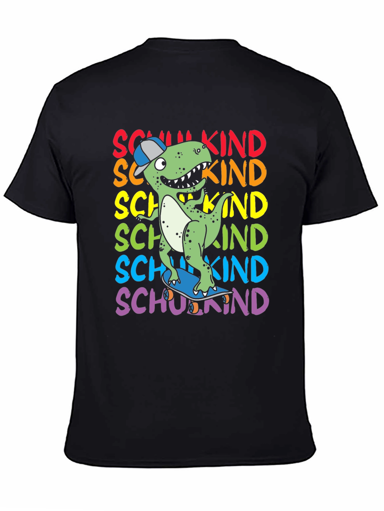 Dinosaur Skateboarder Kids T-Shirt