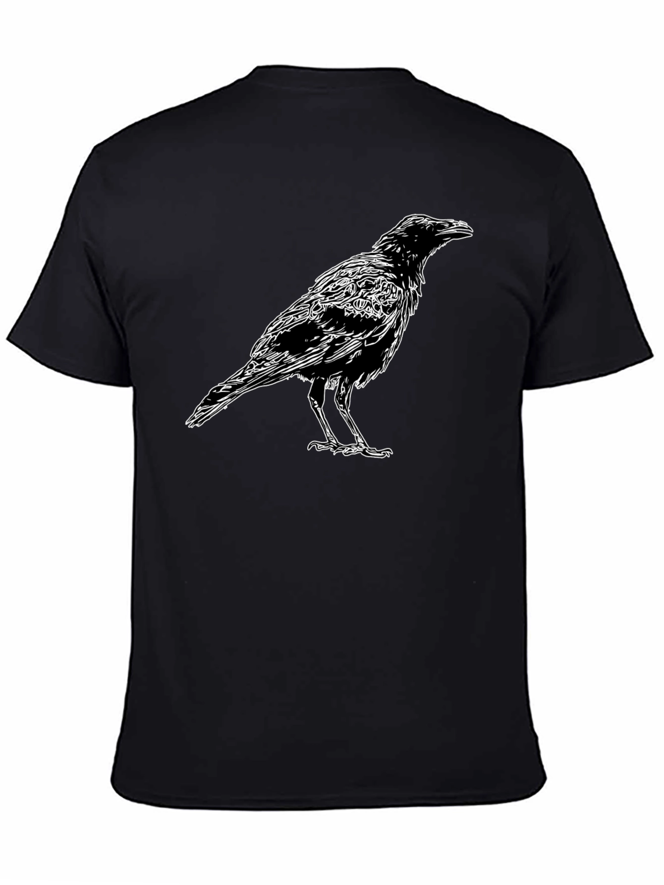 Raven Graphic T-Shirt - Mens Black Tee