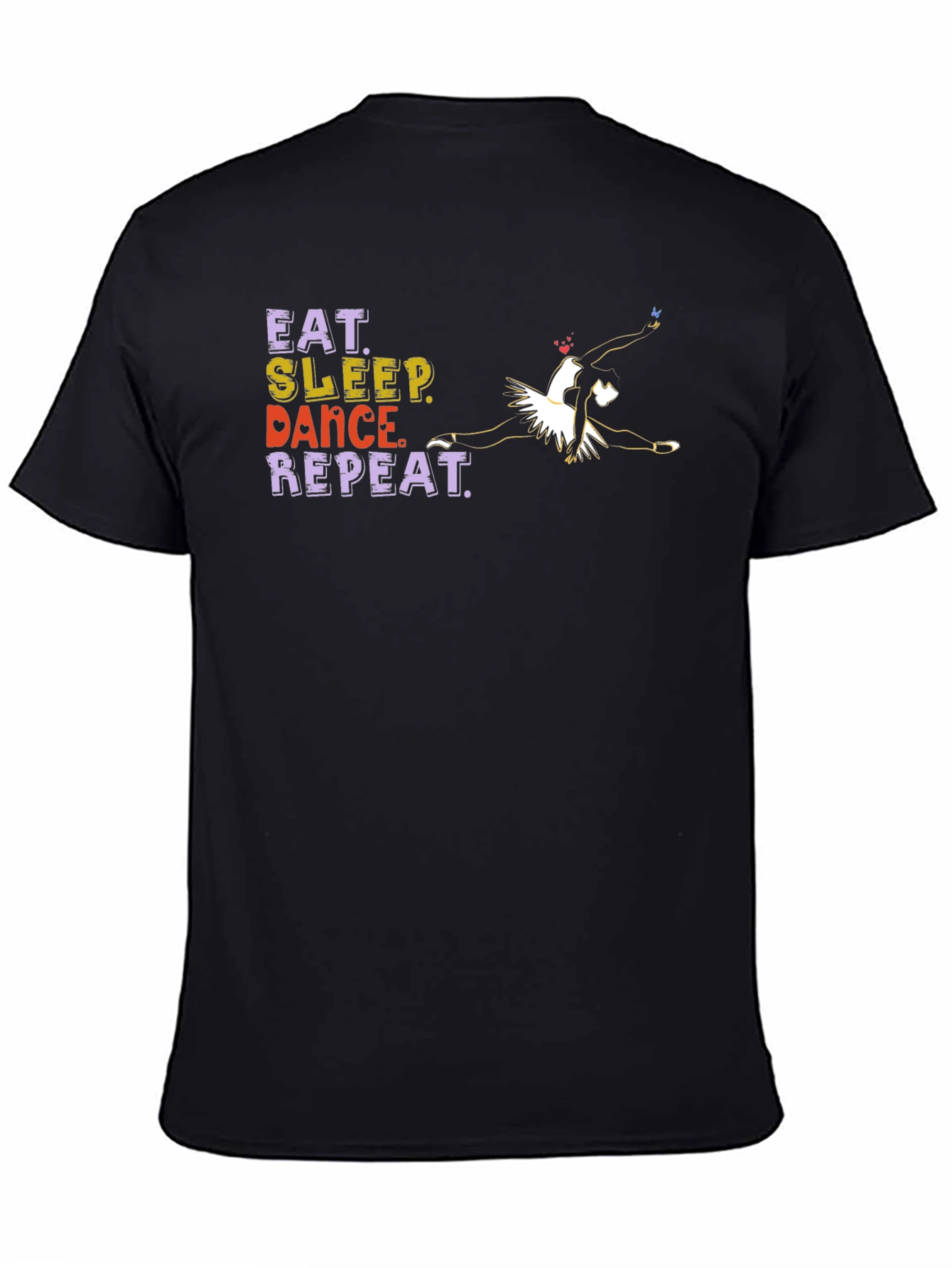 Eat Sleep Dance Repeat Black T-Shirt