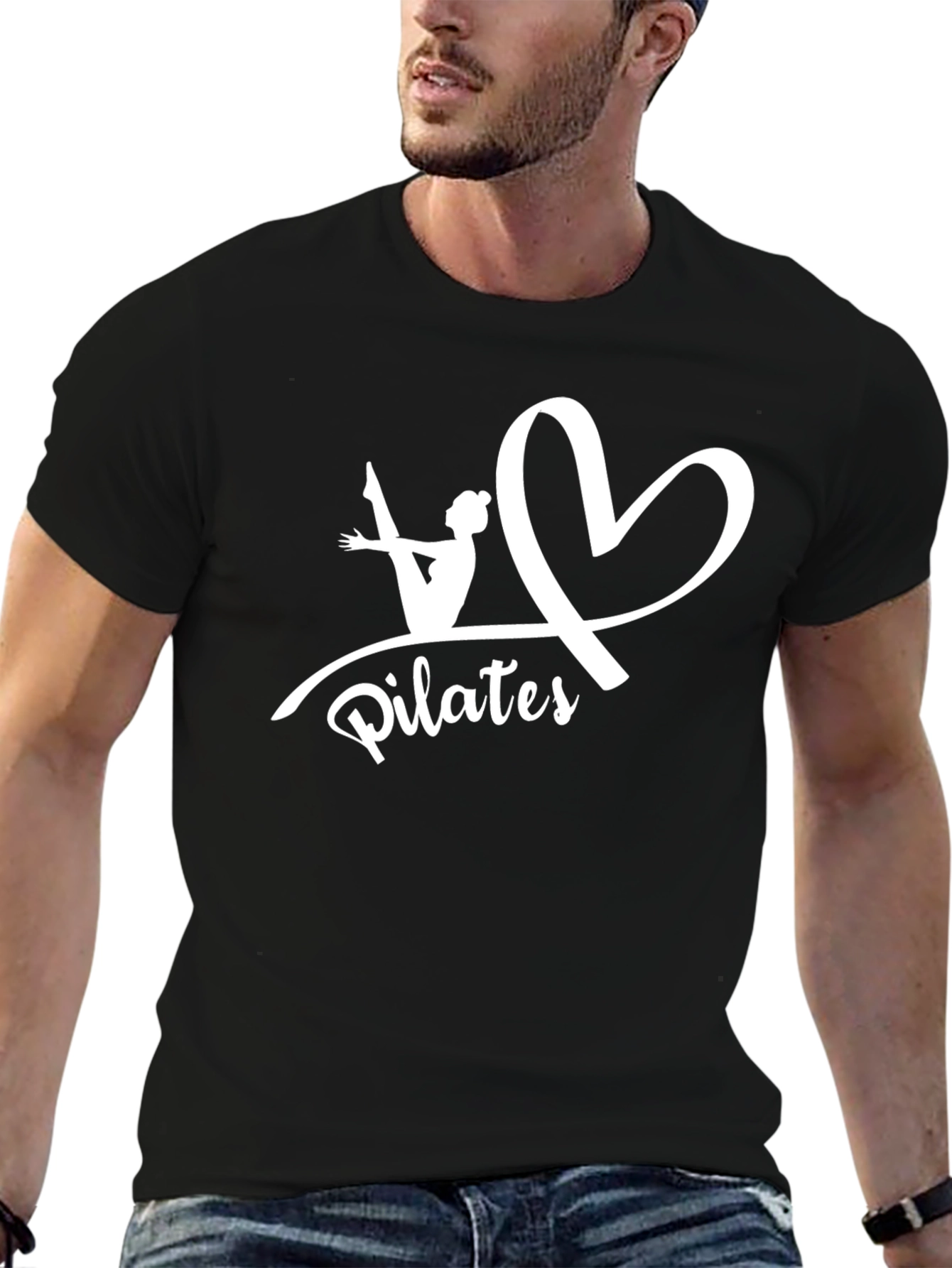 Pilates Love Graphic T-Shirt Black
