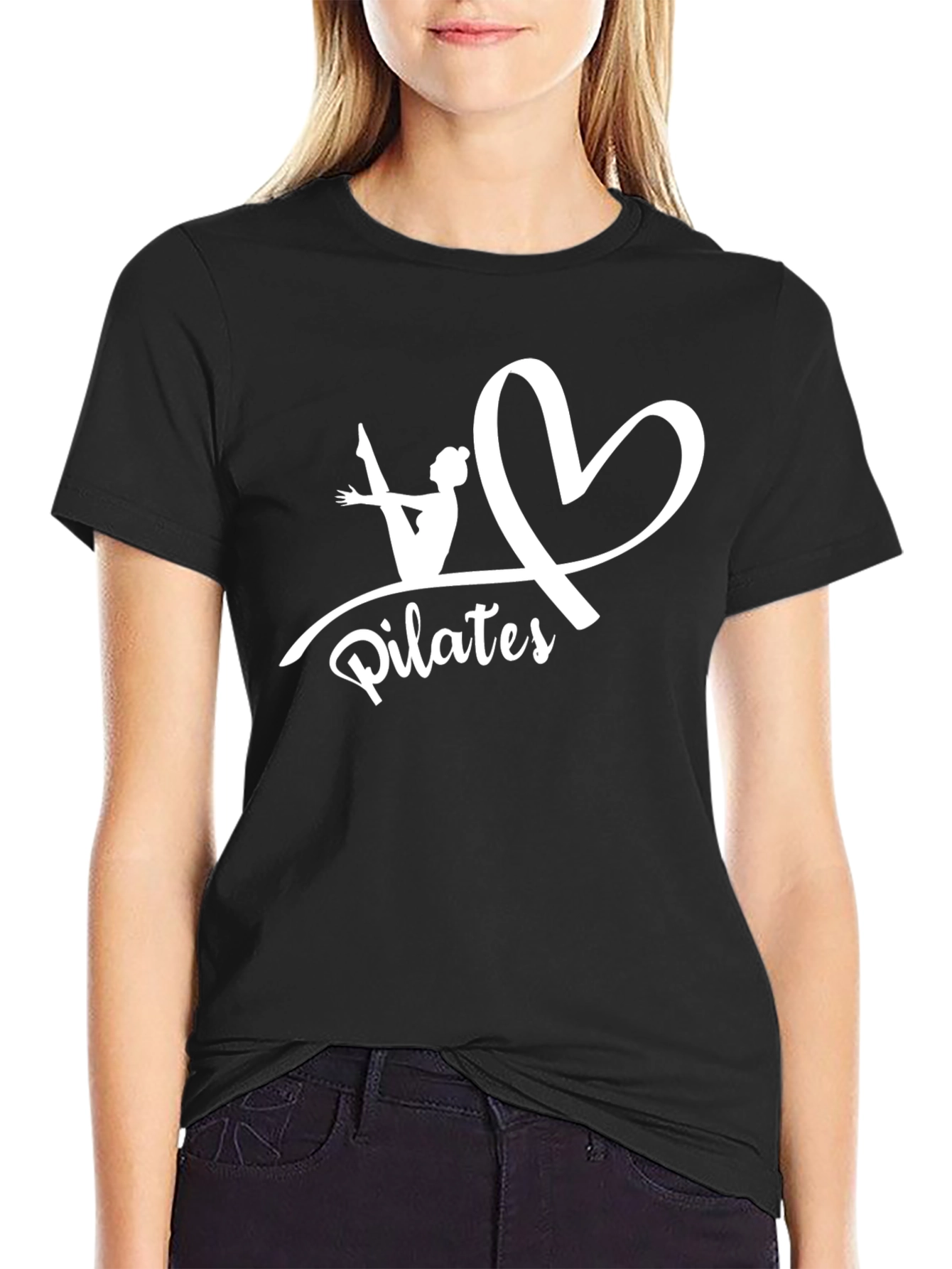 Pilates Love Graphic T-Shirt Black