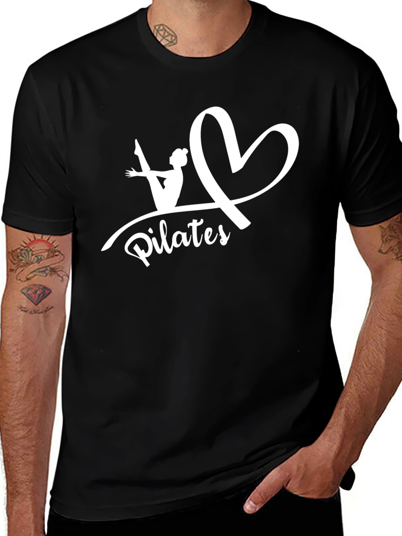 Pilates Love Graphic T-Shirt Black