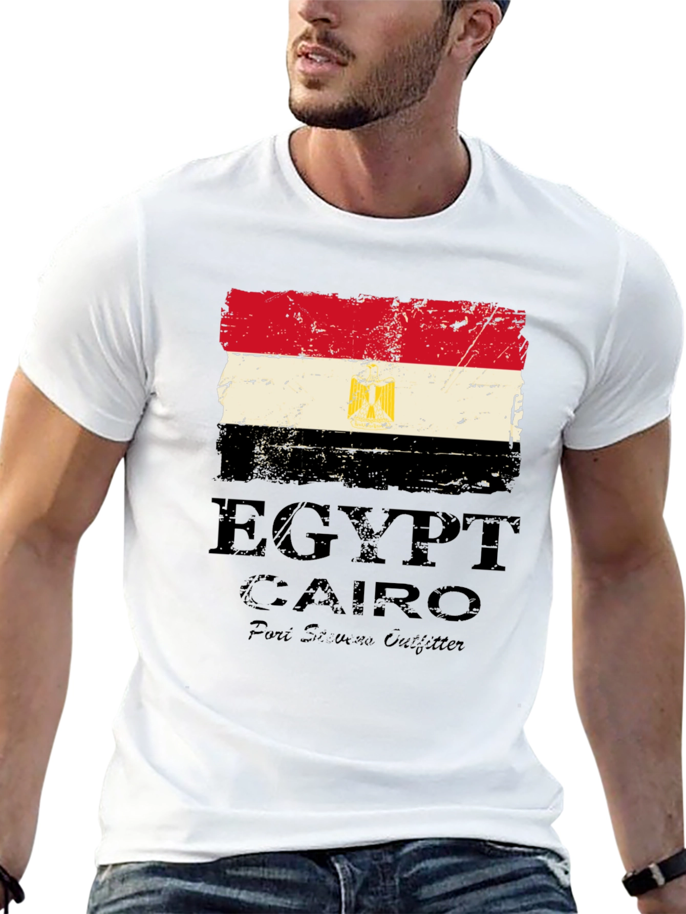 Egypt Flag T-Shirt Cairo Souvenir Tee