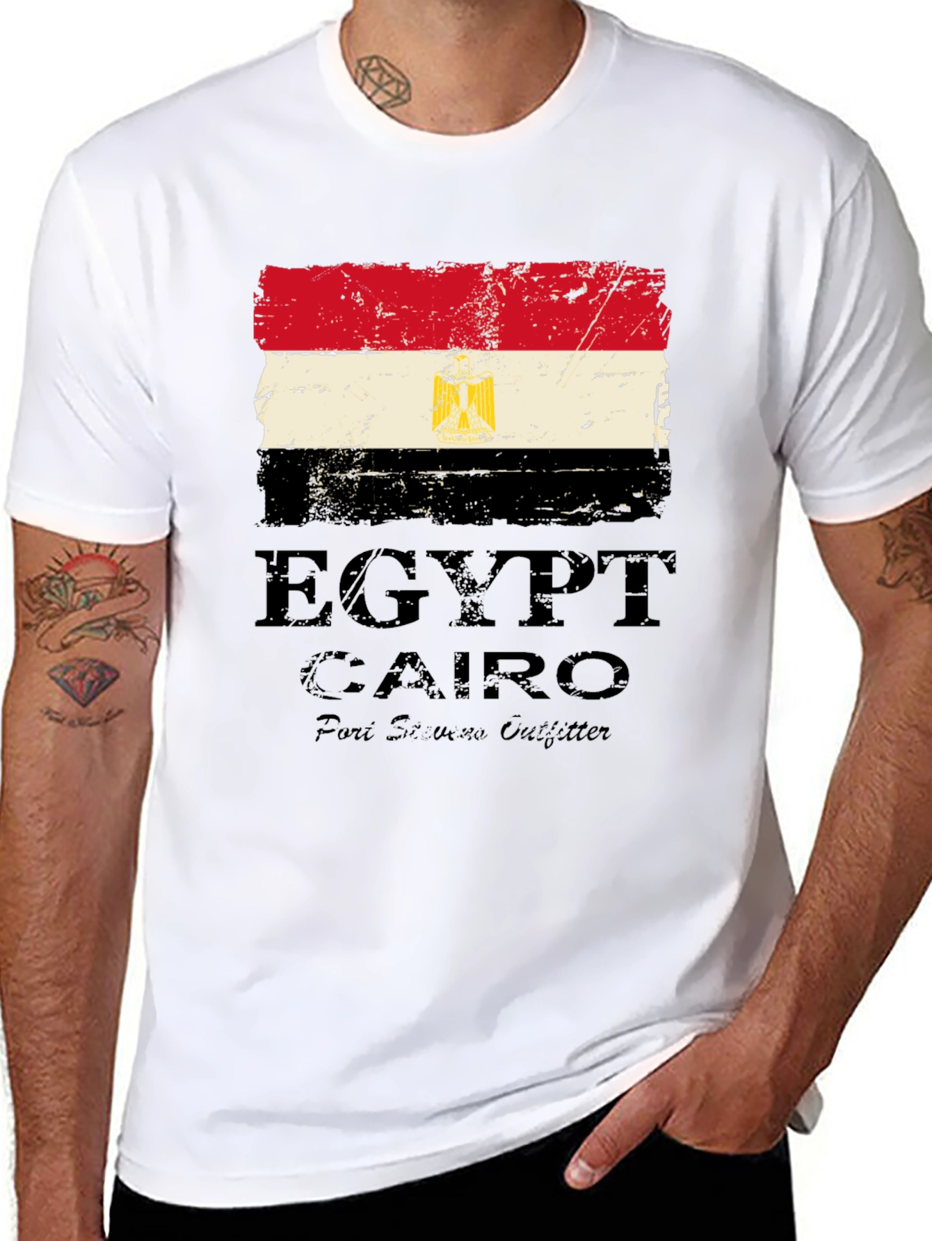 Egypt Flag T-Shirt Cairo Souvenir Tee