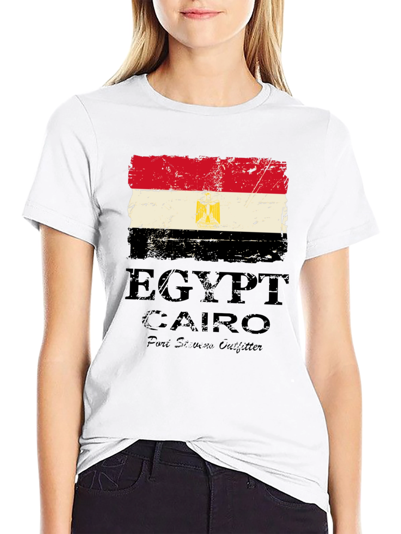 Egypt Flag T-Shirt Cairo Souvenir Tee